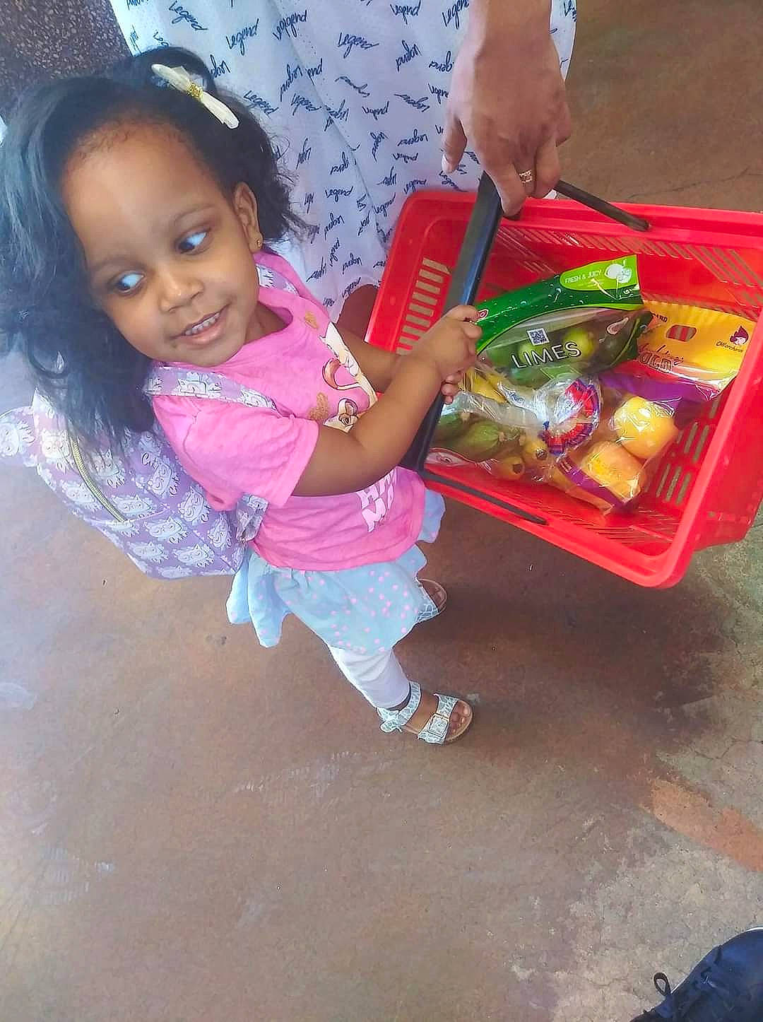 Amia is registered to the contest to win money with this photo: child, person, play, smile, toddler