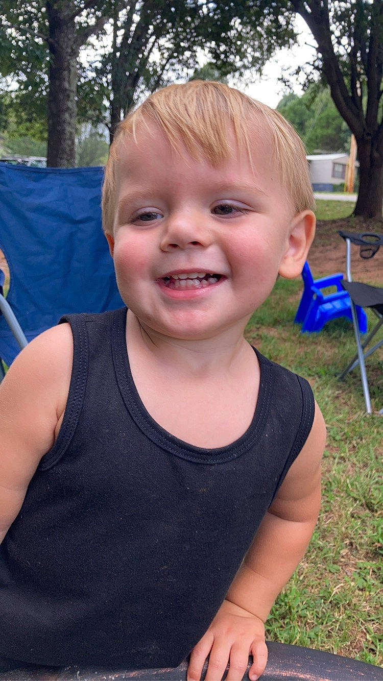 Judson joined the competition — help win amazing prizes! chair, chest, child, cool, electric_blue, fun, grass, happy, insect, joy, leisure, person, plant, sitting, sky, smile, summer, t_shirt, toddler, tree