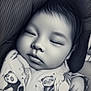 Aiden is registered to the contest to win money with this photo: baby, sleeping, blanket, panda, infant, cute, peaceful, face, hand, clothing, cozy, portrait, child, soft, rest, nap, adorable, cute_baby, wrapped, young
