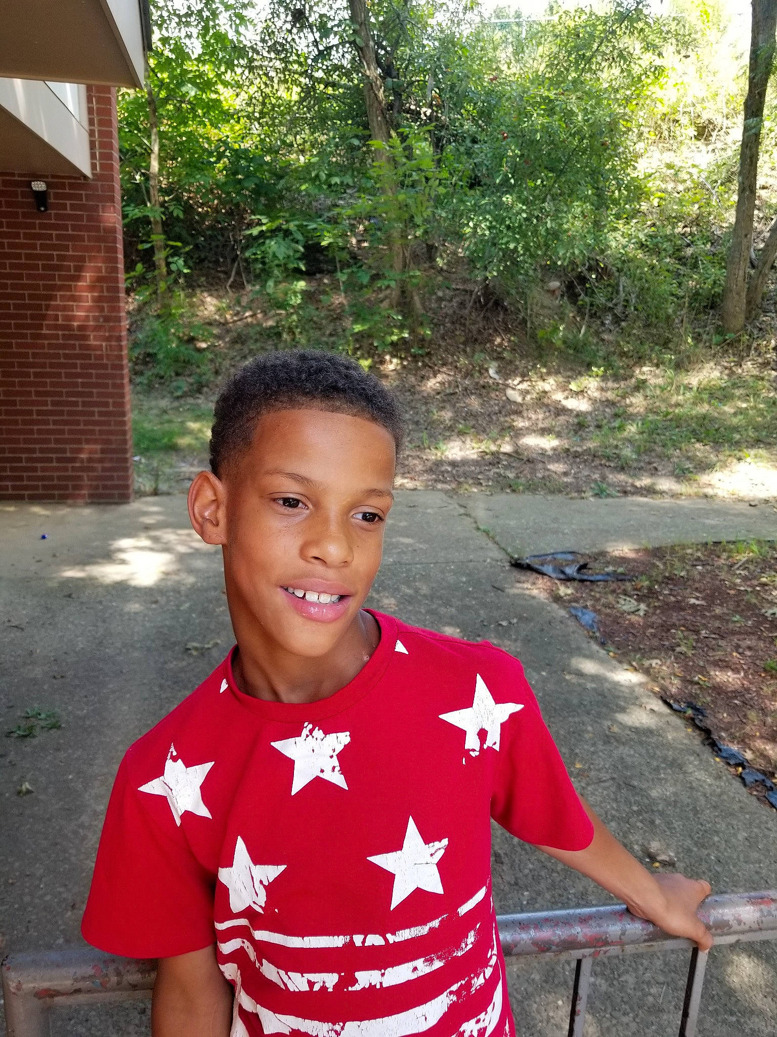 Jonathan joined the competition — help win amazing prizes! adaptation, child, joy, person, red, smile, t_shirt