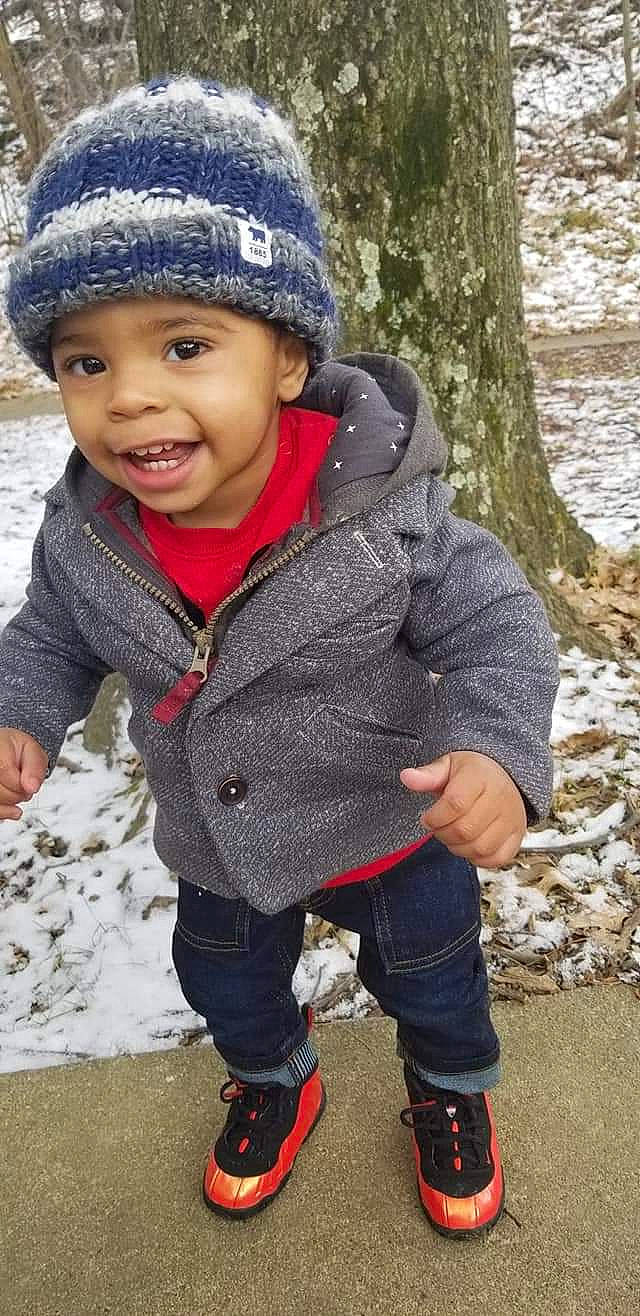 Zayaz joined the competition — help win amazing prizes! cap, cheek, child, child_model, cool, footwear, fun, headgear, headwear, jacket, jeans, joy, knit_cap, male, outerwear, person, play, smile, snow, toddler