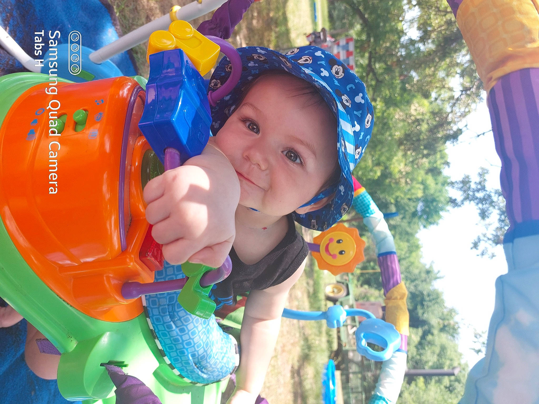 Talyn joined the competition — help win amazing prizes! baby, baby_toddler_clothing, cap, child, electric_blue, event, facial_expression, fun, grass, happy, headwear, leisure, people_in_nature, person, play, product, public_space, recreation, smile, toddler