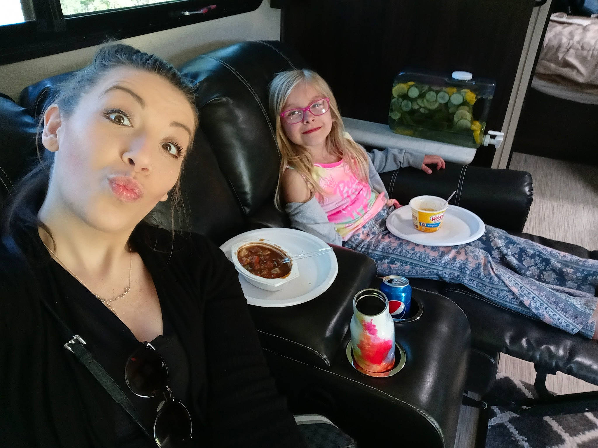 Paisley is registered to the contest to win money with this photo: auto_part, automotive_design, automotive_exterior, car_seat, electronic_device, event, eyewear, family_car, fun, jewellery, joy, leisure, luxury_vehicle, motor_vehicle, person, plate, sitting, t_shirt, tableware, television