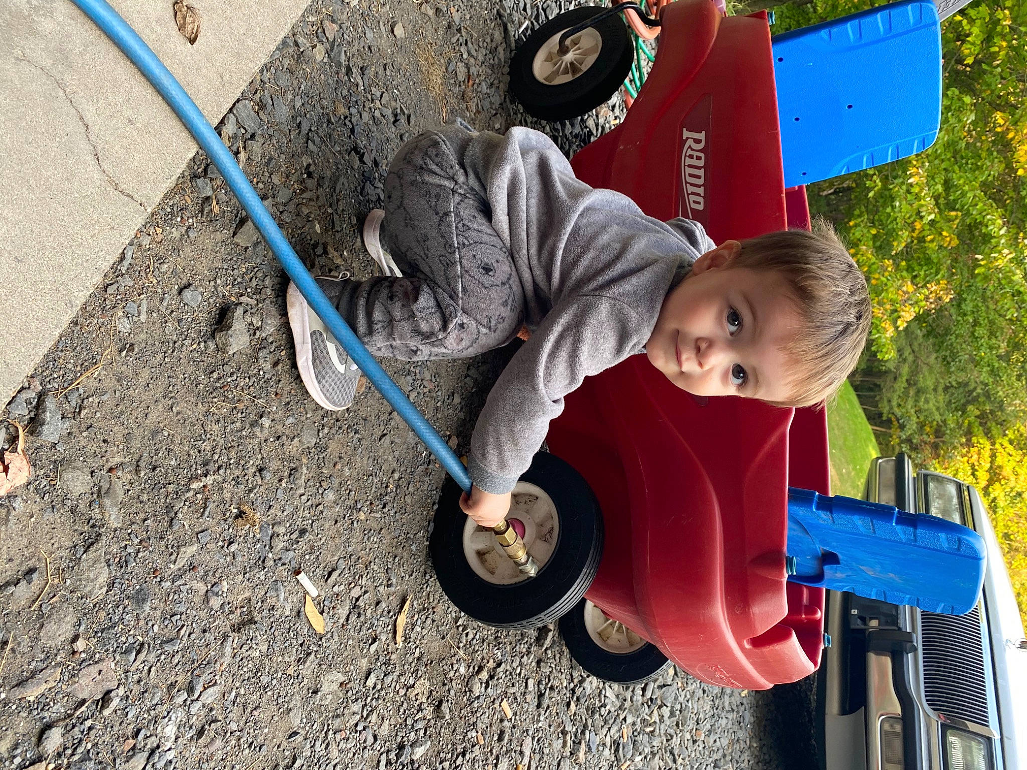 Jakub is registered to the contest to win money with this photo: asphalt, automotive_tire, automotive_wheel_system, baby_toddler_clothing, child, city, electric_blue, fun, grass, happy, leisure, person, public_space, recreation, road_surface, smile, soil, t_shirt, tire, toddler