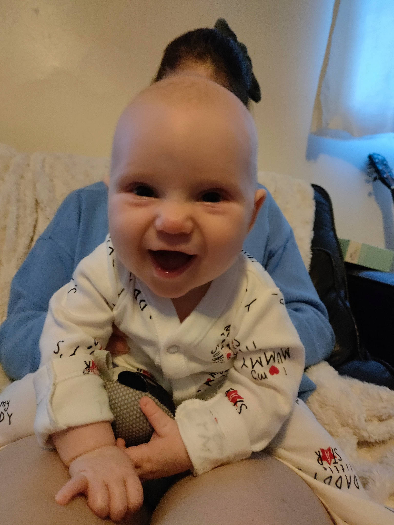 Sonny joined the competition — help win amazing prizes! baby, baby_toddler_clothing, cheek, chin, comfort, eye, face, finger, hand, happy, head, human_body, iris, joy, mouth, nose, person, skin, sleeve, smile