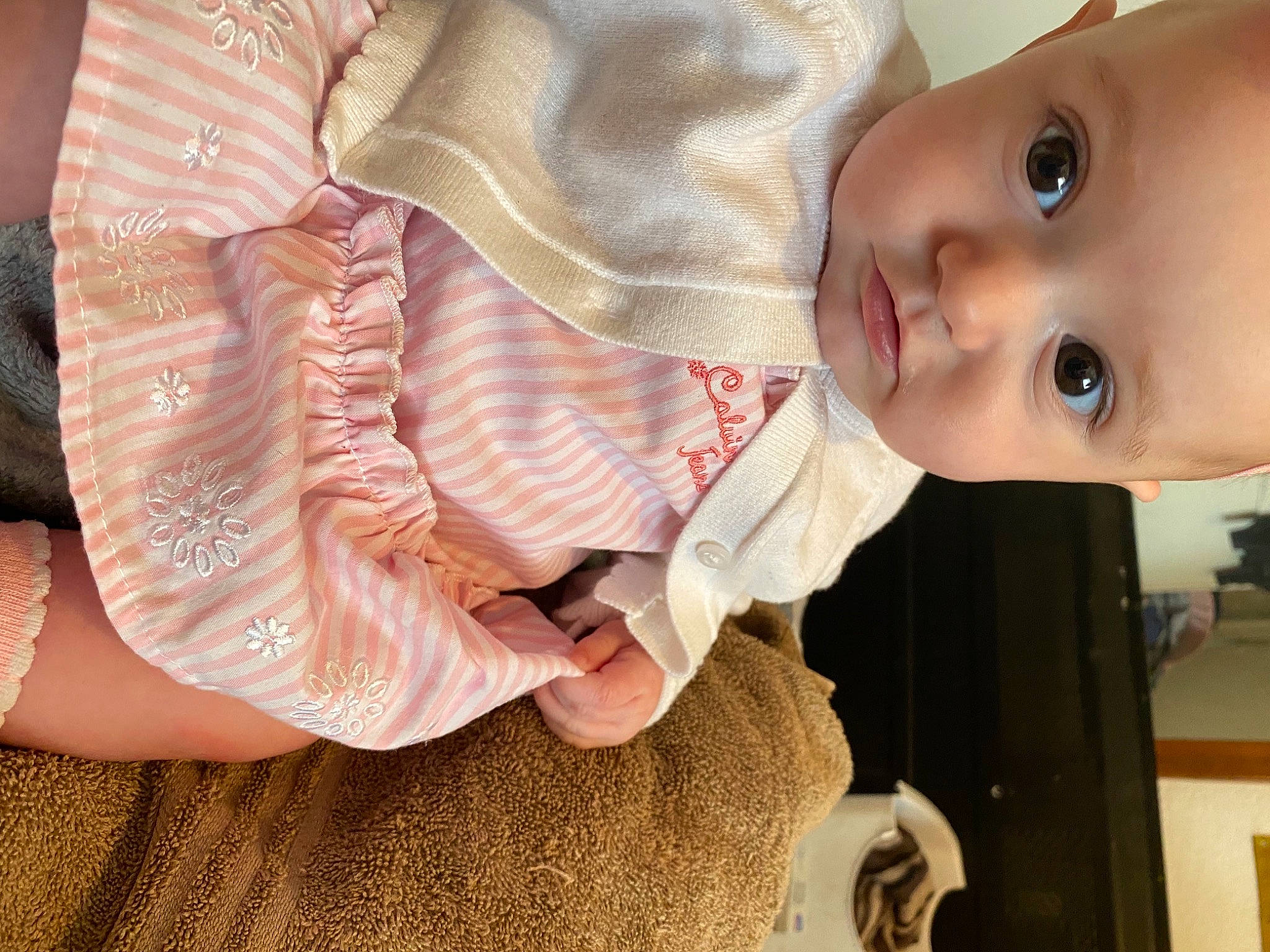 Avery joined the competition — help win amazing prizes! baby, baby_toddler_clothing, button, cheek, child, collar, dress, dress_shirt, eye, eyelash, finger, head, human_body, iris, lip, nose, person, skin, sleeve, smile