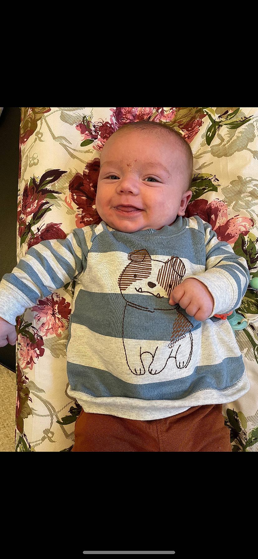 Koa joined the competition — help win amazing prizes! baby, baby_toddler_clothing, beauty, cheek, child, eye, face, happy, head, human_body, iris, nose, pattern, person, pink, skin, sleeve, smile, t_shirt, textile