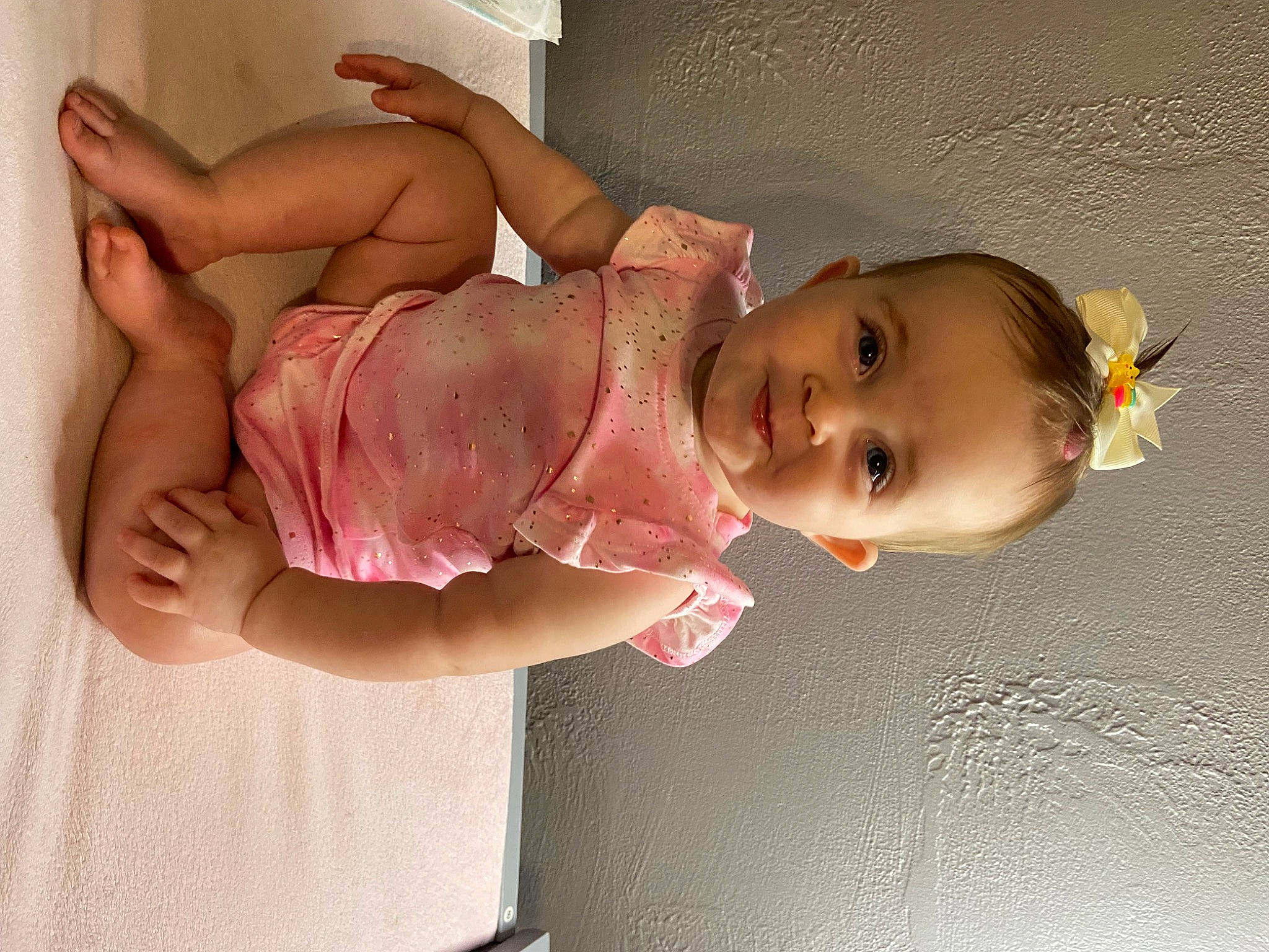 Hazel joined the competition — help win amazing prizes! abdomen, art, baby, baby_products, baby_toddler_clothing, bathing, cheek, chest, child, diaper, foot, fun, happy, headgear, human_leg, person, pink, skin, stomach, thigh