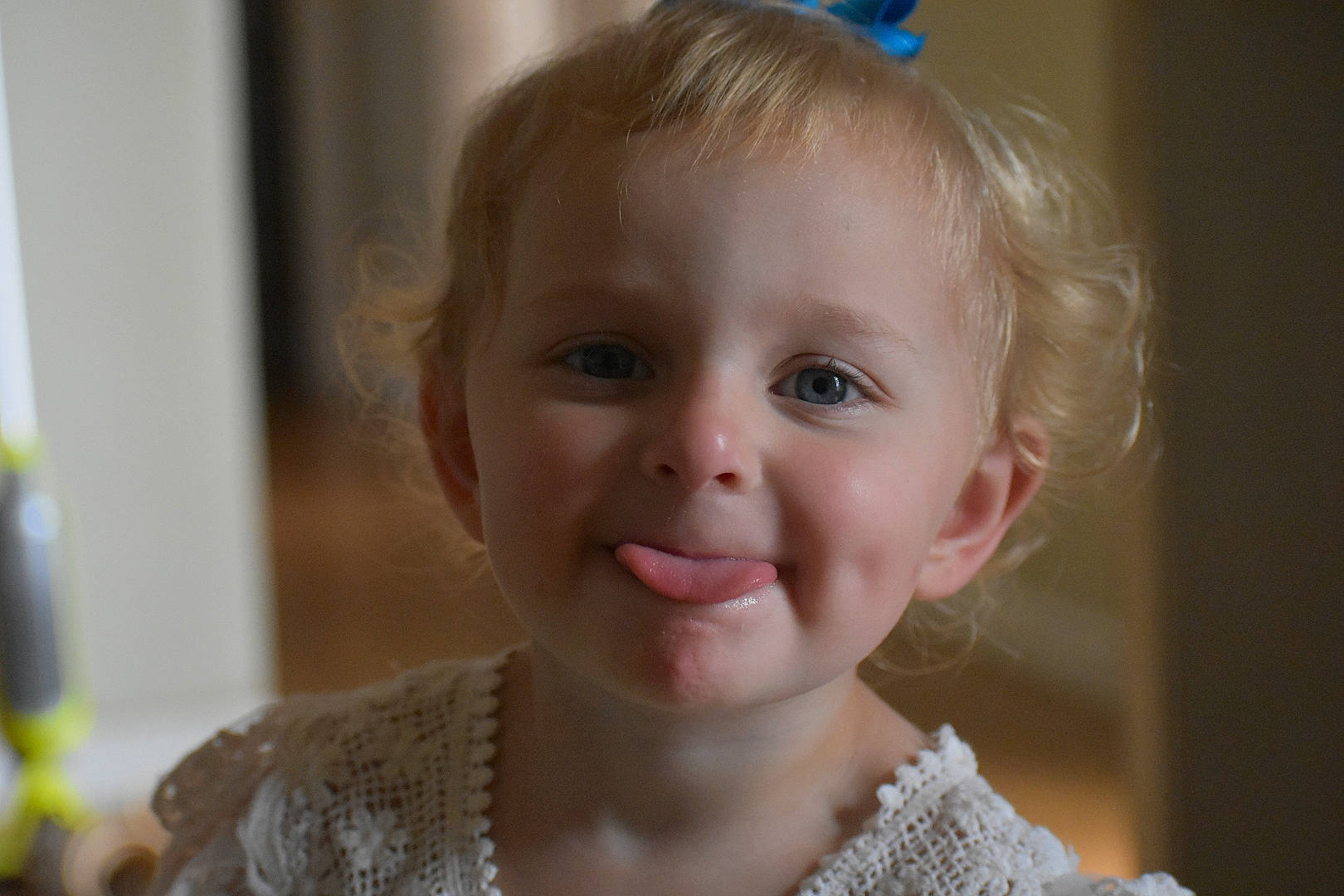 Alivia is registered to the contest to win money with this photo: baby, baby_toddler_clothing, cheek, chin, dress, ear, eye, eyebrow, eyelash, face, fun, hairstyle, happy, iris, joy, lip, nose, person, skin, smile