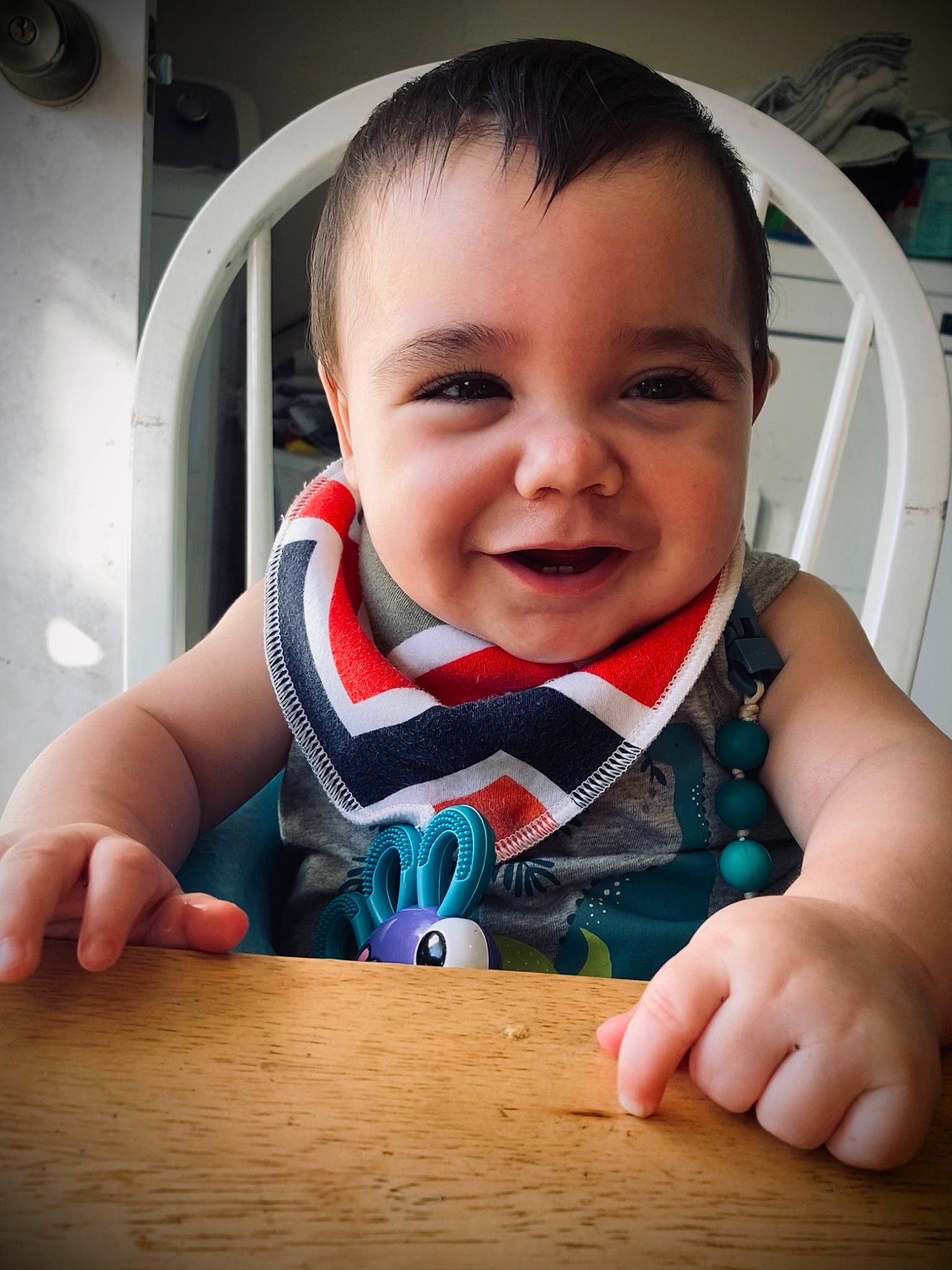 Hayven joined the competition — help win amazing prizes! baby, baby_toddler_clothing, cheek, chin, eyebrow, facial_expression, finger, happy, head, human, iris, joy, lip, mouth, nose, person, product, skin, sleeve, smile