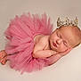 Willow joined the competition — help win amazing prizes! baby, newborn, sleeping, crown, pink_tutu, tutu, infant, cute, portrait, soft_lighting, studio, peaceful, rest, child, small_feet, hand_under_head, skin, adorable, head, pose