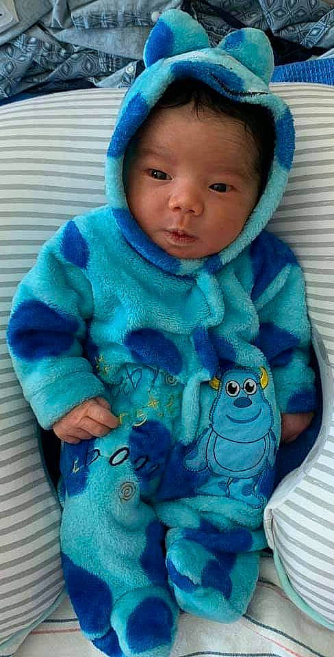 Jean joined the competition — help win amazing prizes! azure, baby, baby_products, baby_toddler_clothing, blue, child, cool, hood, hoodie, outerwear, person, product, sleeve, textile, toddler, turquoise, wool