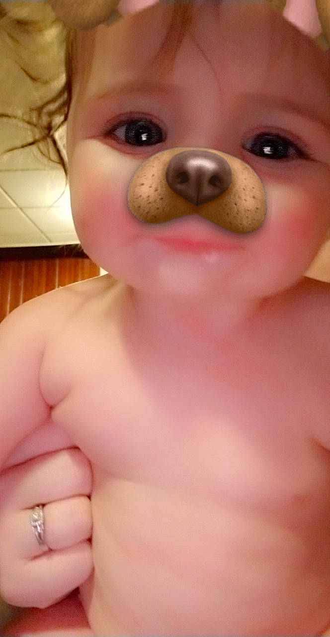 Izabella is registered to the contest to win money with this photo: baby, cheek, child, chin, close_up, ear, eye, face, head, lip, mouth, muscle, neck, nose, organ, person, pink, skin, smile, toddler