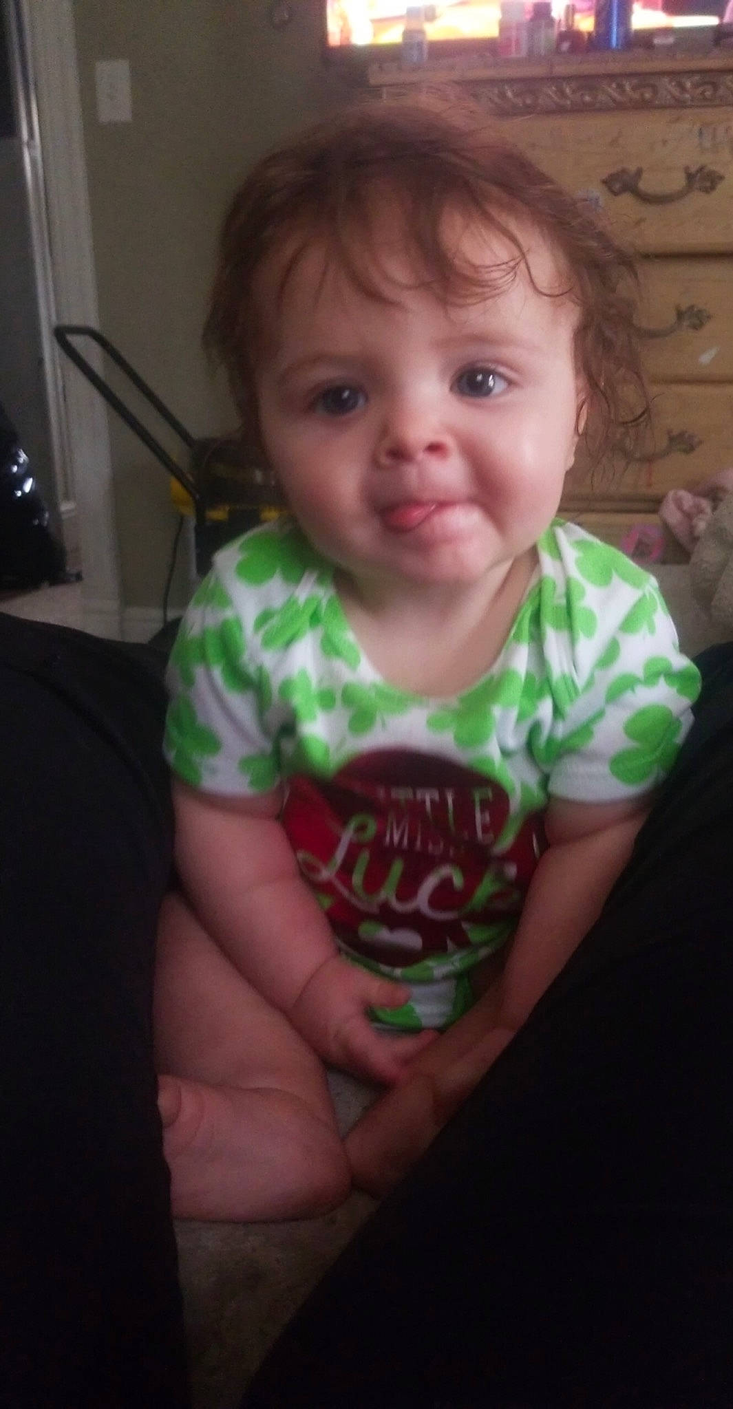 Izabella is registered to the contest to win money with this photo: arm, baby, cheek, child, chin, cool, eye, face, facial_expression, forehead, fun, head, iris, lip, mouth, nose, person, skin, smile, toddler