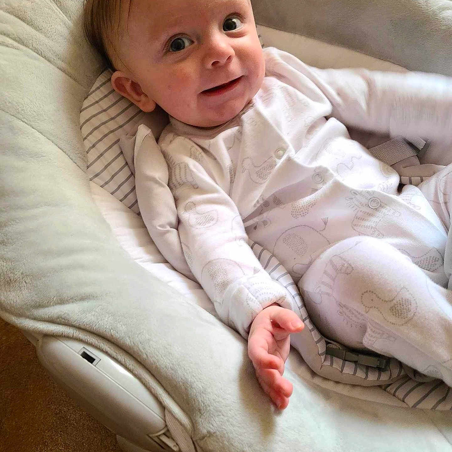 Alfie joined the competition — help win amazing prizes! baby, blanket, bodypart, clothing, crib, cushion, face, finger, furniture, hand, happy, head, homedecor, infantbed, newborn, pants, person, photography, portrait, smile