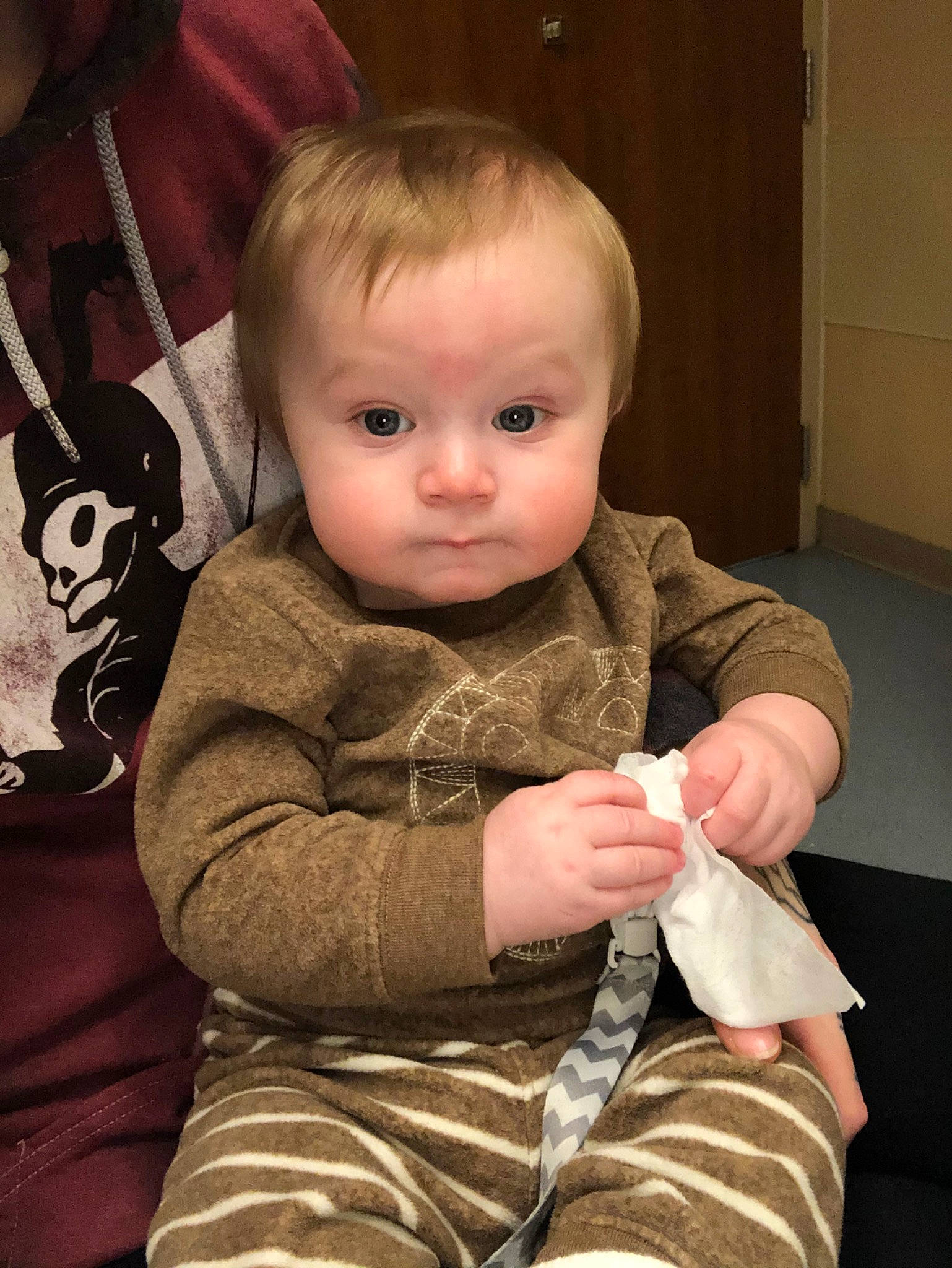 Maddux joined the competition — help win amazing prizes! baby, cheek, child, person, sitting, toddler