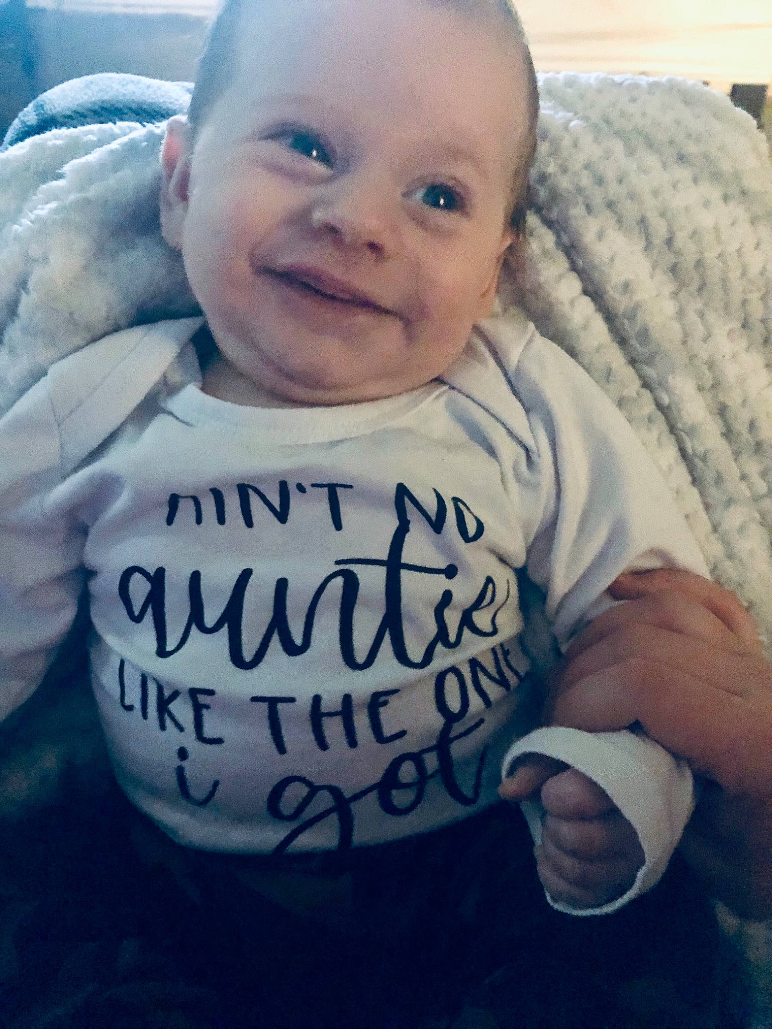 Waylon joined the competition — help win amazing prizes! arm, azure, baby_toddler_clothing, cloud, eye, eyebrow, face, finger, gesture, hand, happy, head, joy, mouth, neck, nose, person, skin, sleeve, smile