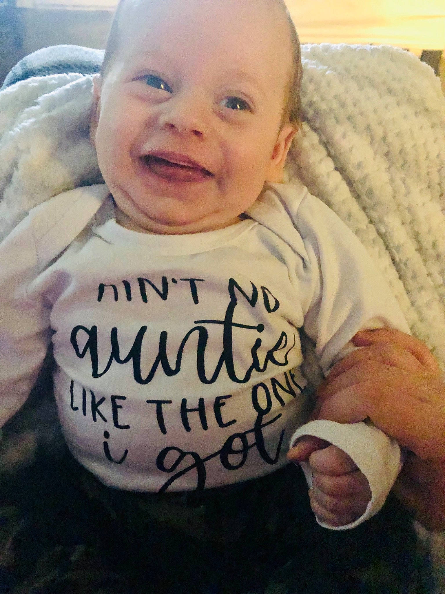 Waylon joined the competition — help win amazing prizes! arm, baby, baby_toddler_clothing, cheek, eye, eyebrow, face, facial_expression, forehead, hand, head, human_body, lip, mouth, neck, nose, person, product, skin, sleeve