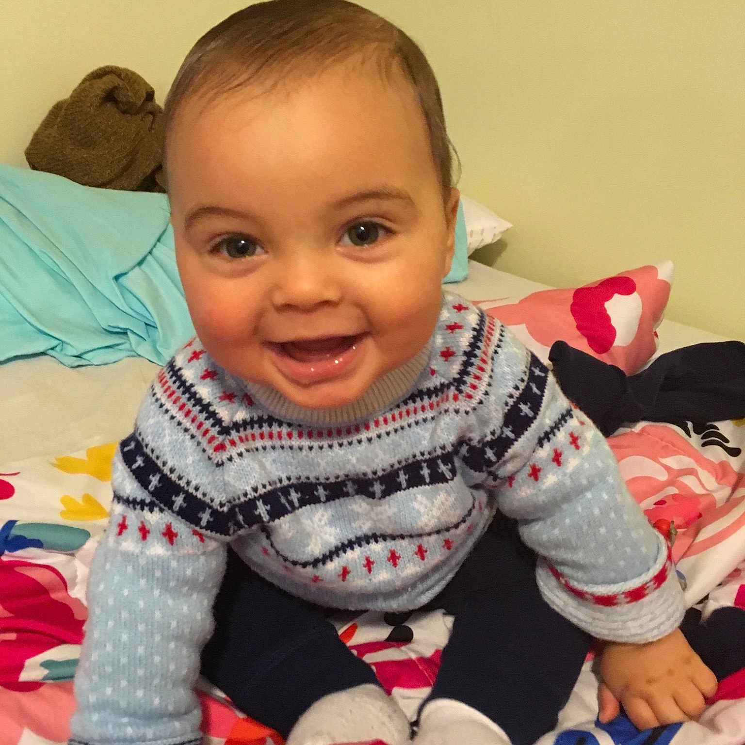 Kyden joined the competition — help win amazing prizes! cheek, child, day, fun, girl, infant, joy, person, play, product, skin, smile, textile, toddler, toy