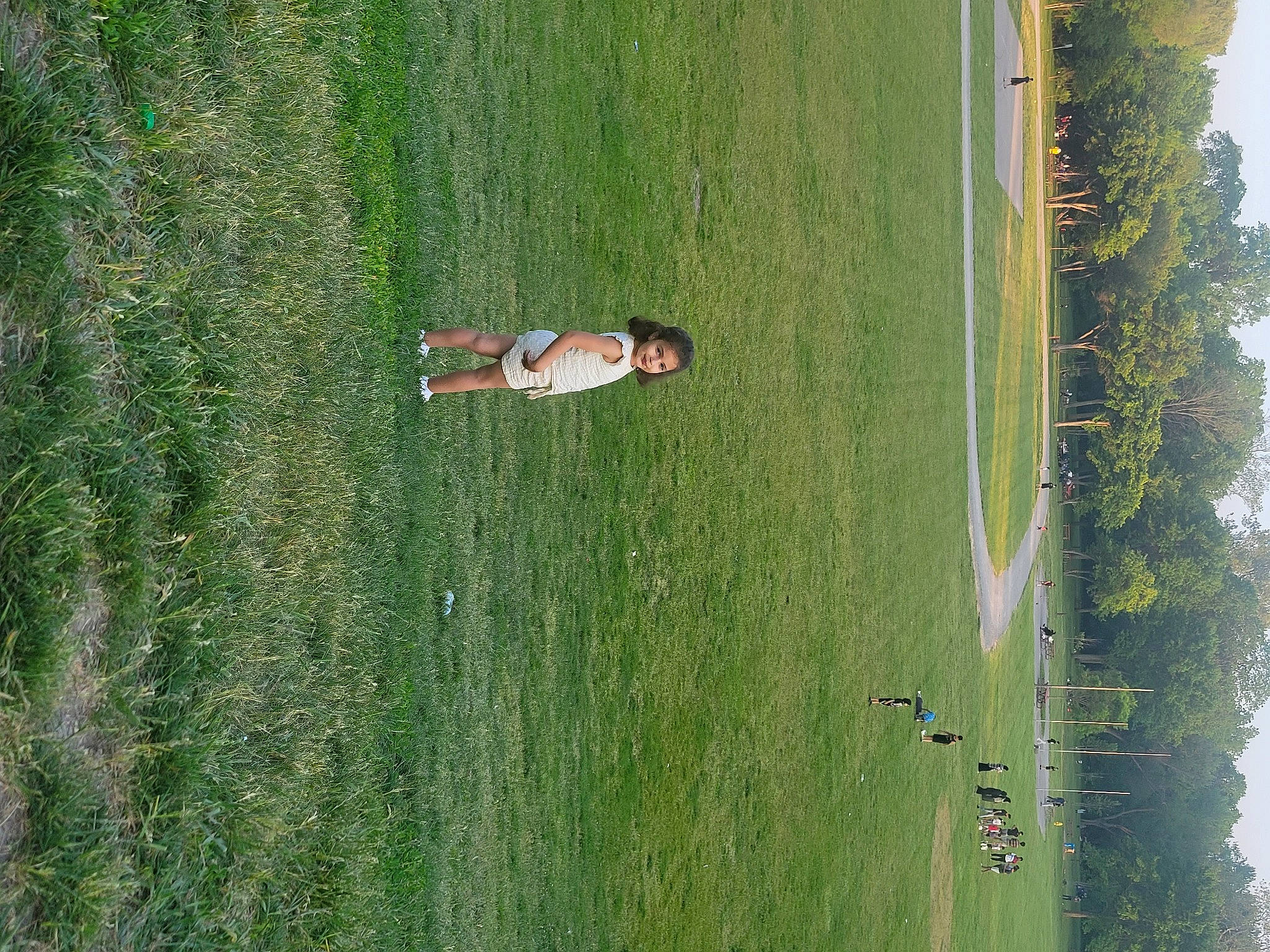 Jana is registered to the contest to win money with this photo: birds_eye_view, ecoregion, field, grass, grass_family, grassland, joy, landscape, leisure, meadow, pasture, people_in_nature, person, plant, plantation, recreation, shrub, sky, tree, vegetation