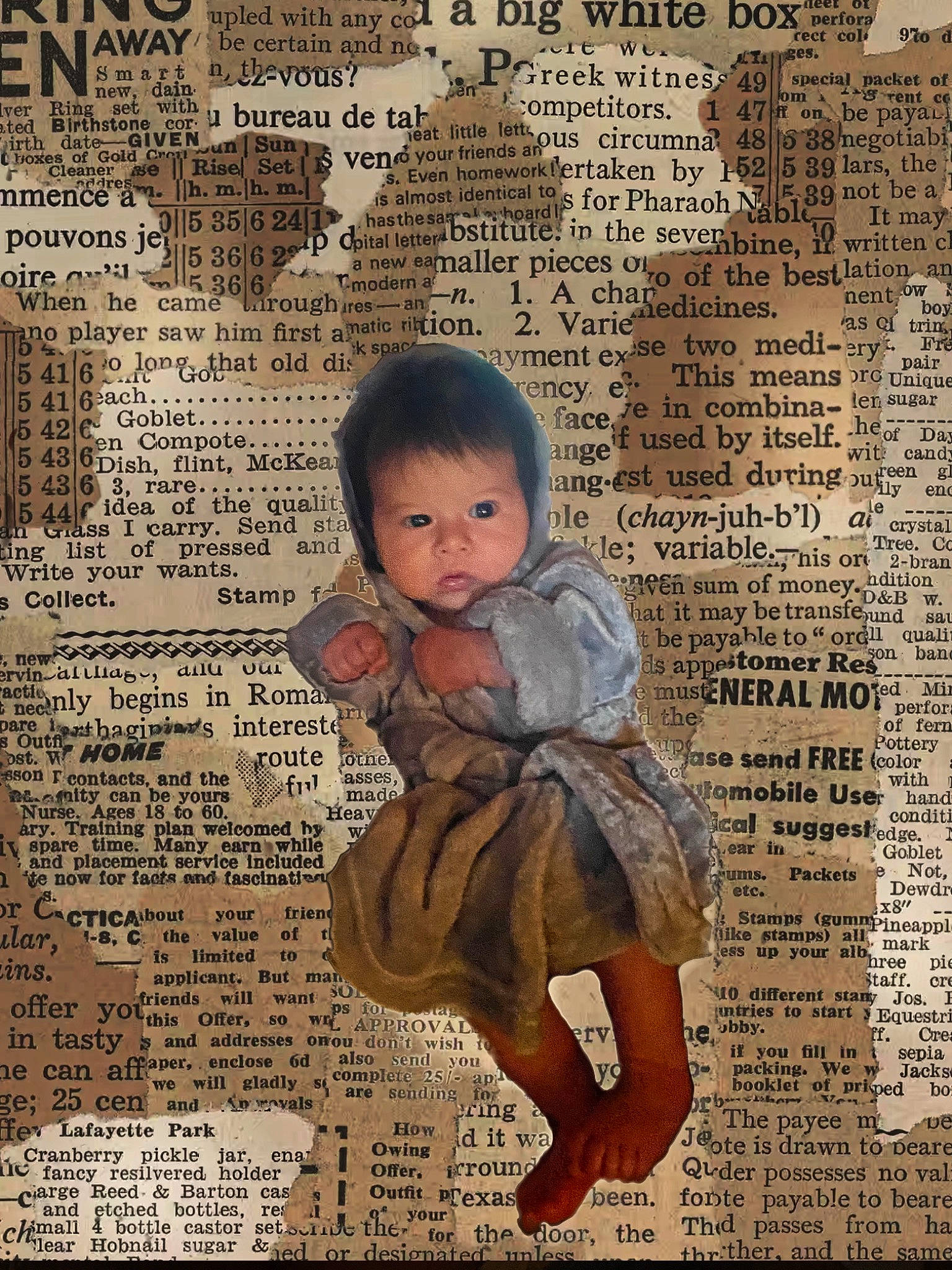 Lillie joined the competition — help win amazing prizes! art, baby, baby_toddler_clothing, child, font, happy, history, illustration, newspaper, newsprint, organism, paper, paper_product, pattern, people, person, poster, publication, sitting, toddler