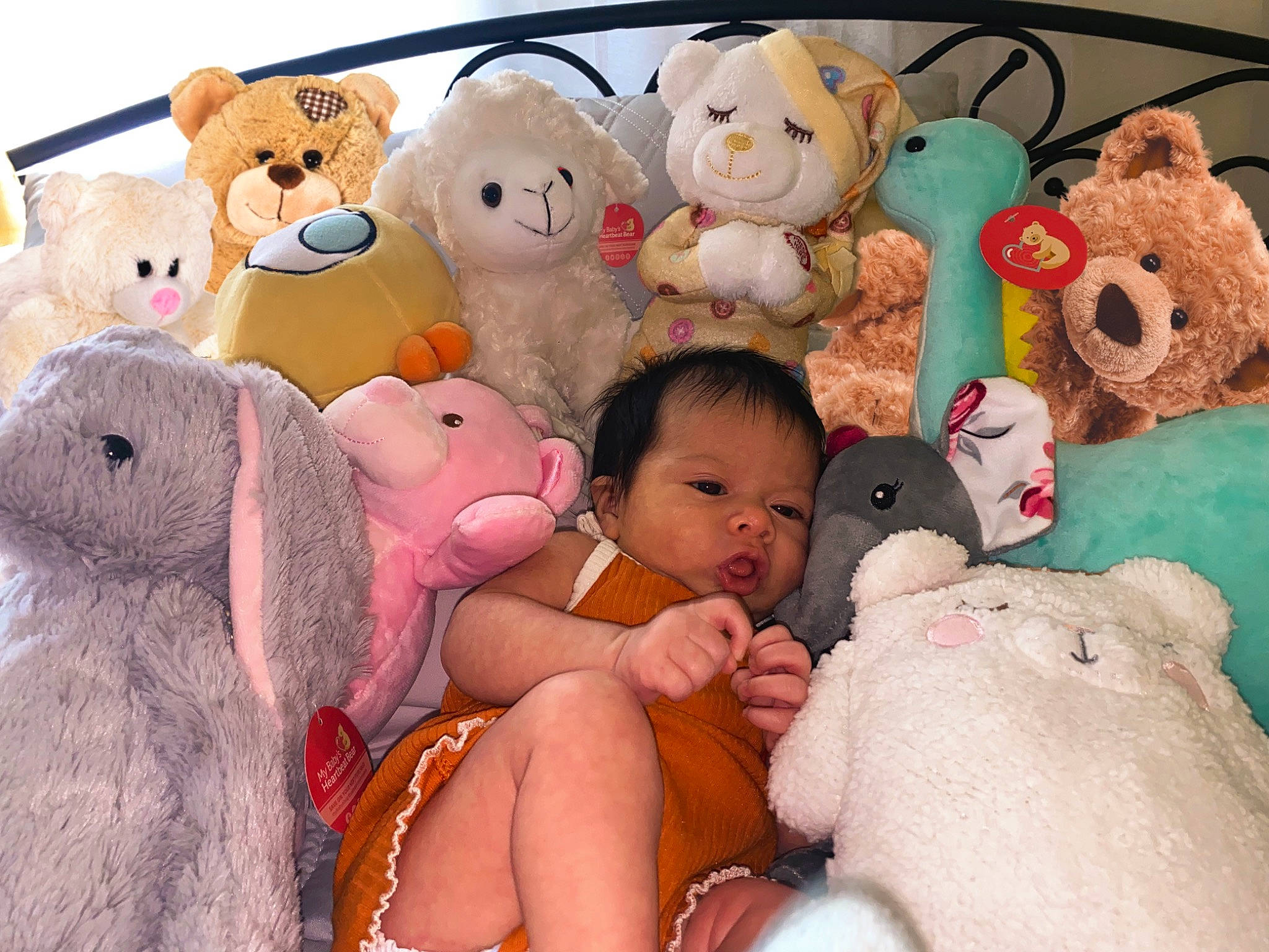 Lillie joined the competition — help win amazing prizes! cheek, comfort, facial_expression, fun, happy, interaction, mammal, nose, organ, organism, people, person, pink, plush, snapshot, stuffed_toy, teddy_bear, textile, toy, vertebrate