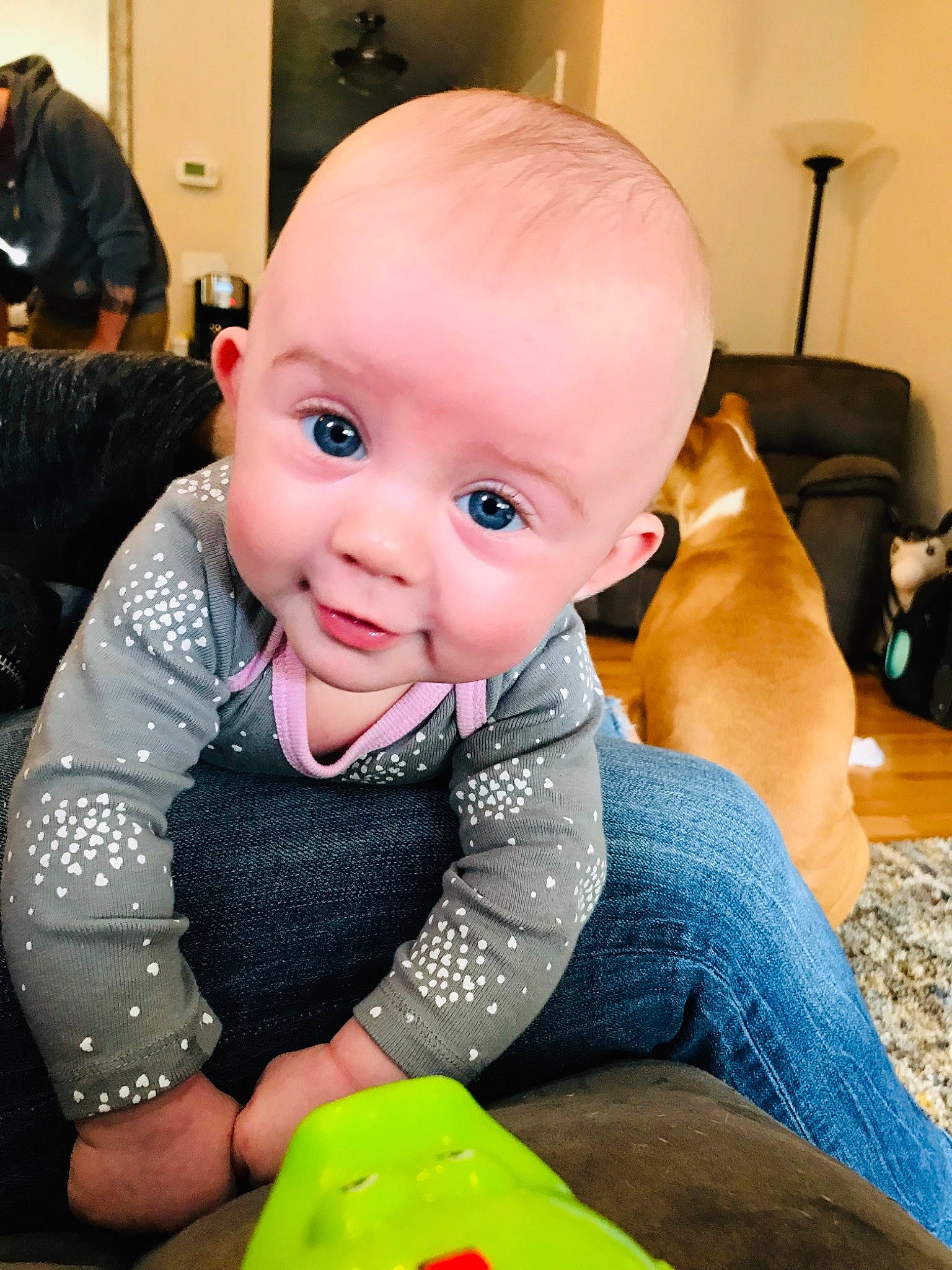 Ally is registered to the contest to win money with this photo: baby, cheek, child, person, play, toddler