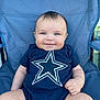 Calvin joined the competition — help win amazing prizes! baby, infant, smiling, blue_onesie, star_symbol, chair, outdoor, cute, happy, portrait, child, skin, face, eyes, hair, fingers, legs, casual, seat, sunlight