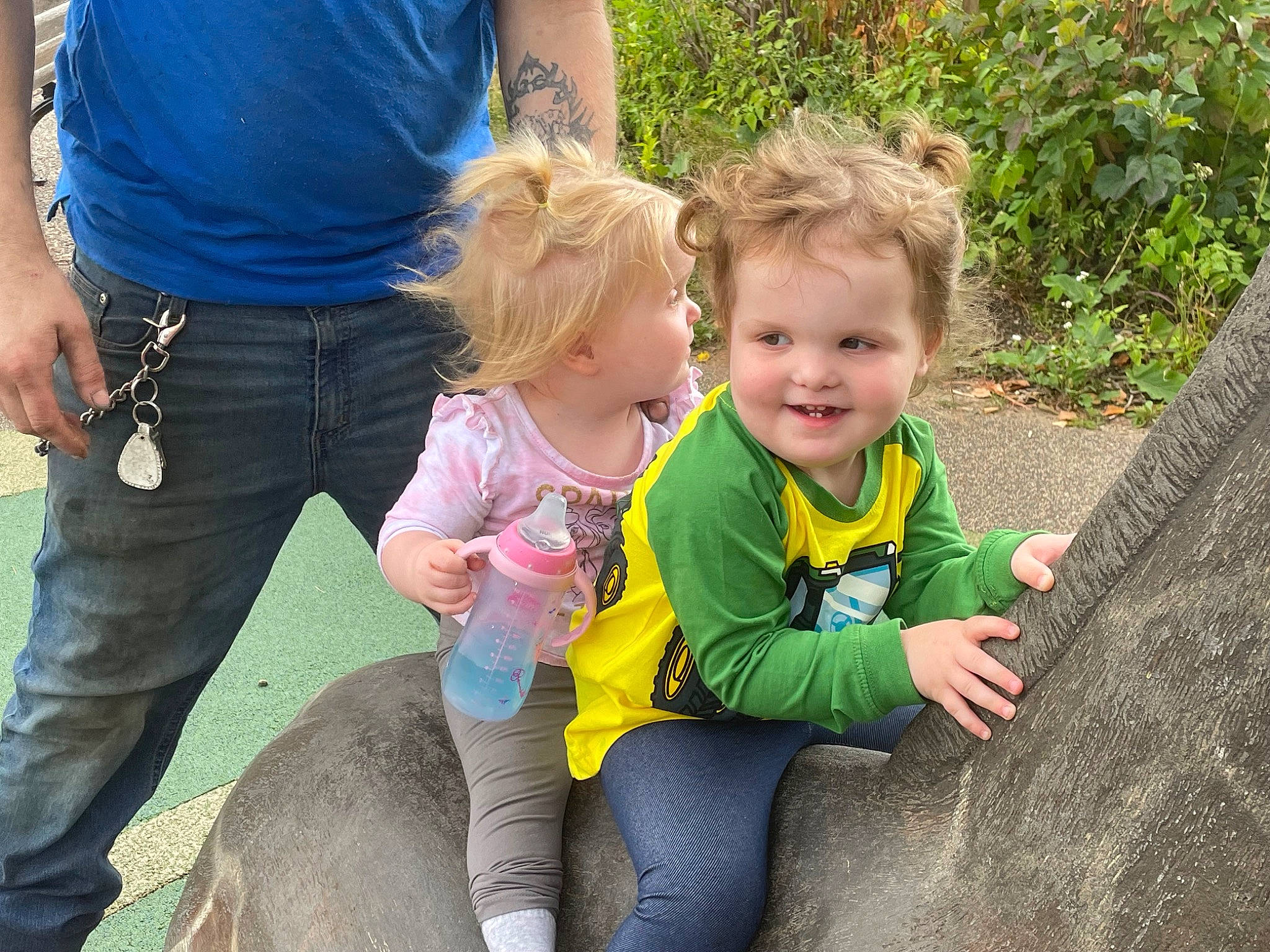 Paisley joined the competition — help win amazing prizes! child, clothing, eye, fun, gesture, grass, hairstyle, happy, interaction, iris, joy, leisure, mammal, people_in_nature, person, photograph, plant, recreation, skin, smile