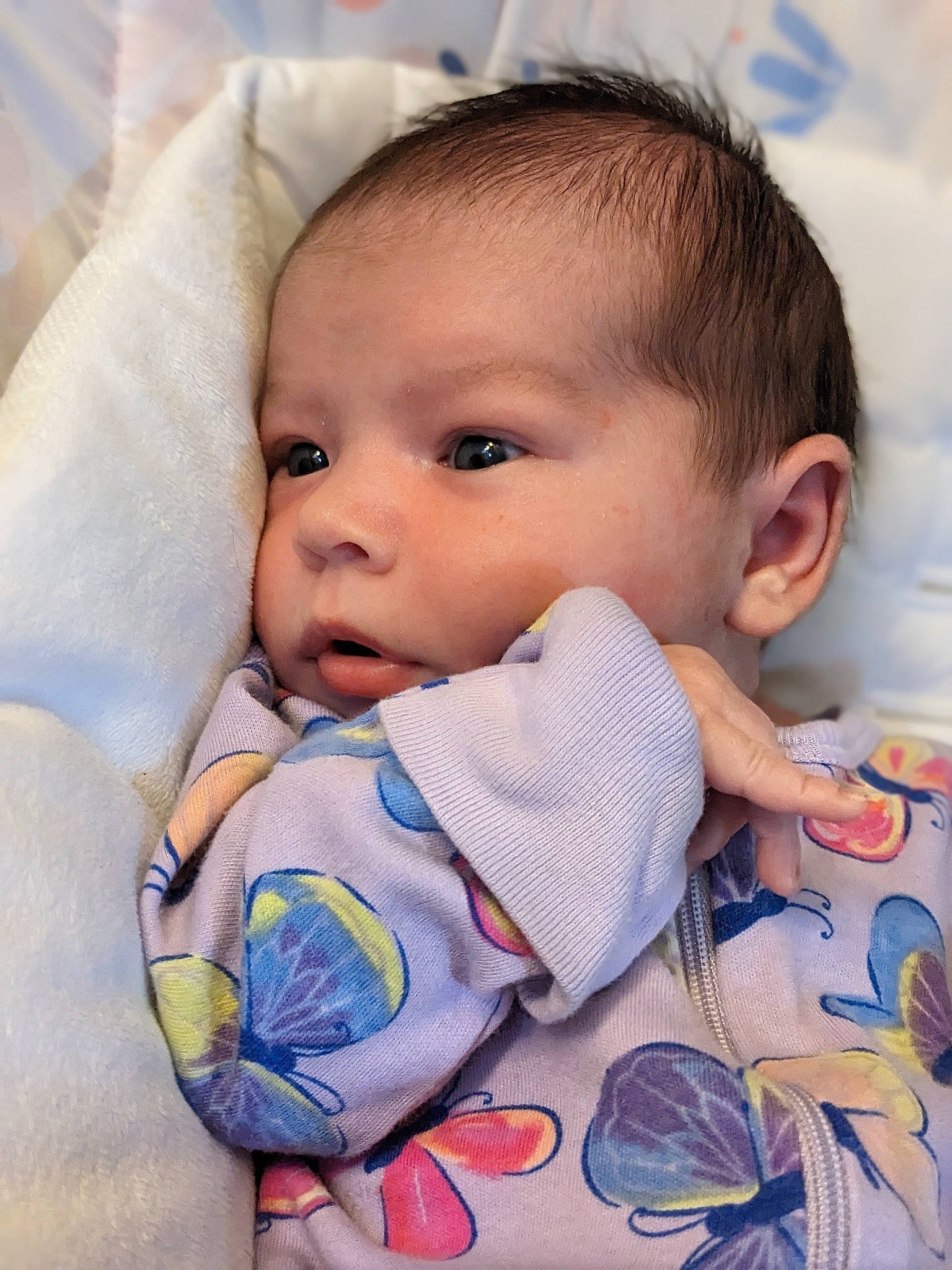 Aurora joined the competition — help win amazing prizes! baby, baby_products, baby_sleeping, baby_toddler_clothing, cheek, child, collar, comfort, dress_shirt, eyelash, happy, linens, nose, pattern, person, room, skin, sleeve, textile, toddler