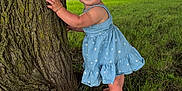 Scarlett joined the competition — help win amazing prizes! toddler, child, tree, grass, outdoor, smile, dress, bow, sandals, nature, summer, greenery, field, cornfield, happy, cute, baby, portrait, sunlight, young
