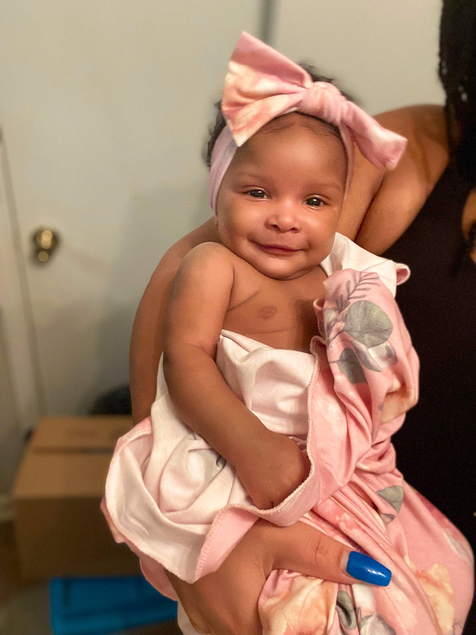 Chloe is registered to the contest to win money with this photo: abdomen, baby, baby_toddler_clothing, cheek, child, dress, event, facial_expression, fashion_accessory, finger, fun, happy, human_leg, joy, lip, person, pink, skin, smile, thigh