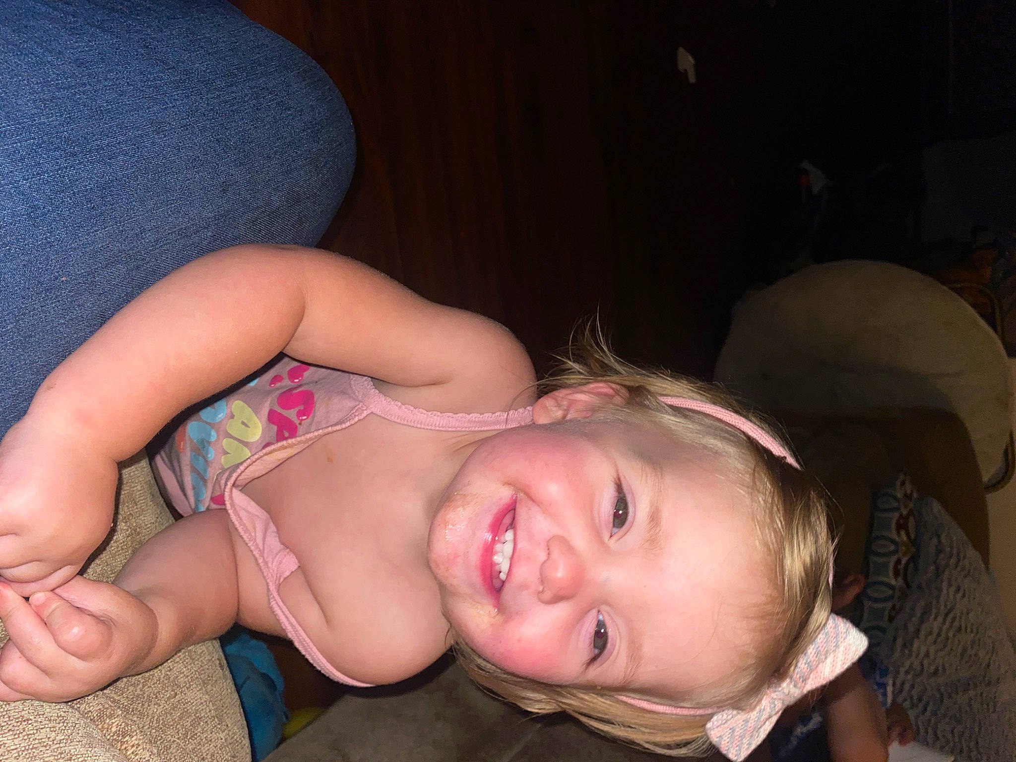 Everleigh is registered to the contest to win money with this photo: arm, cheek, chest, chin, ear, eyebrow, eyelash, flash_photography, gesture, happy, human_body, jaw, joy, leg, lip, mouth, neck, nose, person, skin