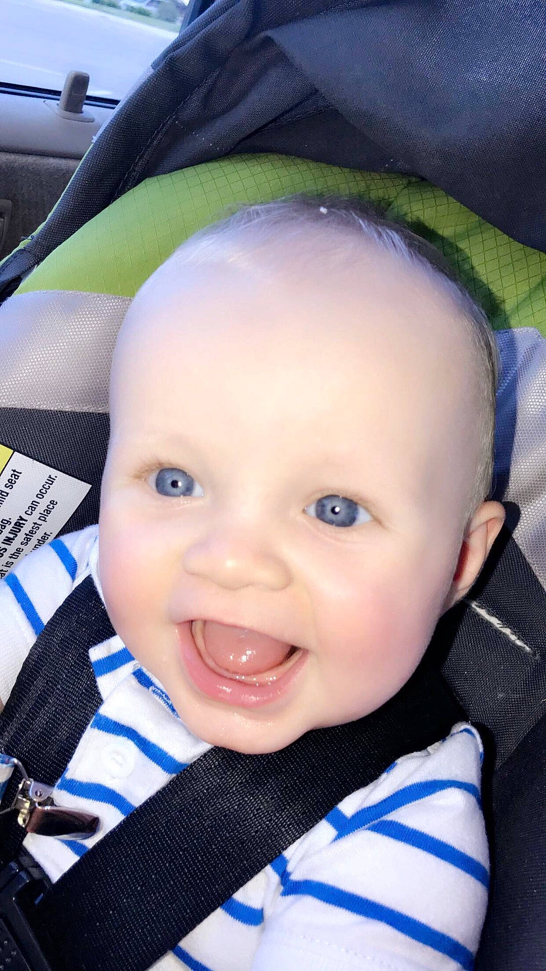 Bellamy is registered to the contest to win money with this photo: beauty, blue, boy, cheek, child, chin, day, emotion, eye, eyebrow, face, facial_expression, forehead, head, infant, nose, person, skin, smile, toddler