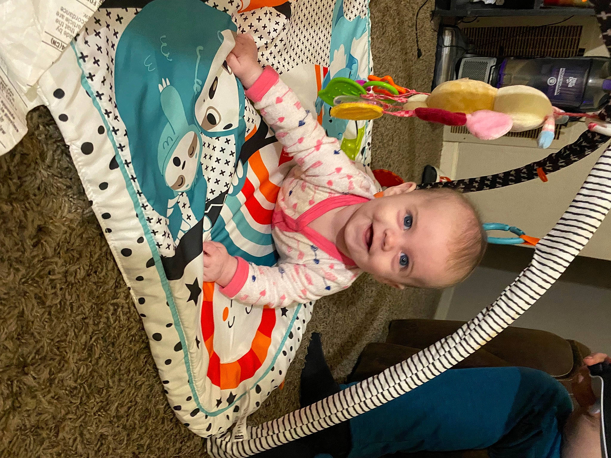 Harmony joined the competition — help win amazing prizes! baby, baby_products, baby_toddler_clothing, baby_toys, child, fashion_accessory, fun, happy, headgear, leisure, mammal, pattern, person, pink, play, sitting, smile, textile, toddler, vacation