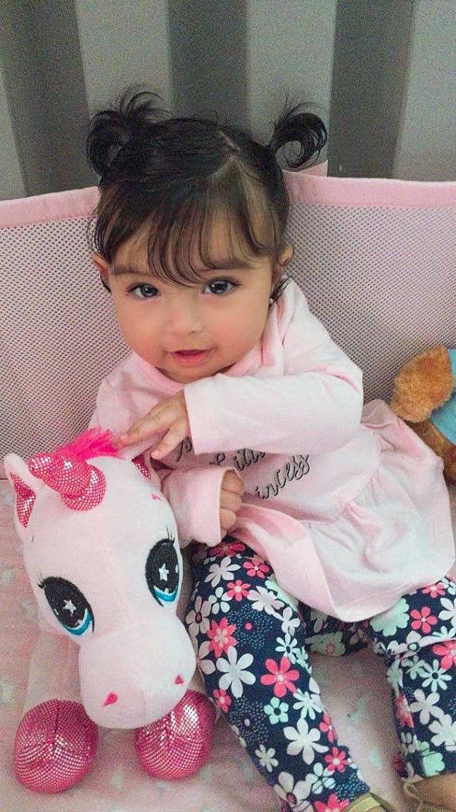 Angelina joined the competition — help win amazing prizes! black_hair, cheek, child, daughter, ear, eye, forehead, hair, happy, head, joint, leg, neck, nose, person, pink, play, skin, stuffed_toy, toddler