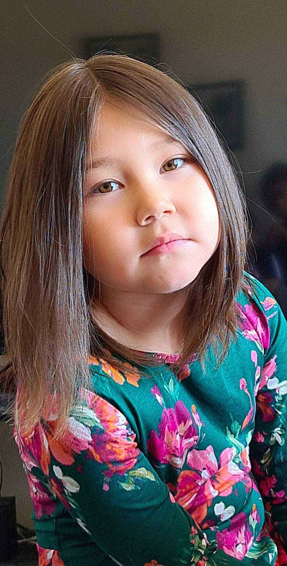 Madison is registered to the contest to win money with this photo: bangs, beauty, cheek, child, close_up, eyelash, flash_photography, grass, happy, iris, jaw, layered_hair, lip, long_hair, nose, person, pink, plant, skin, step_cutting