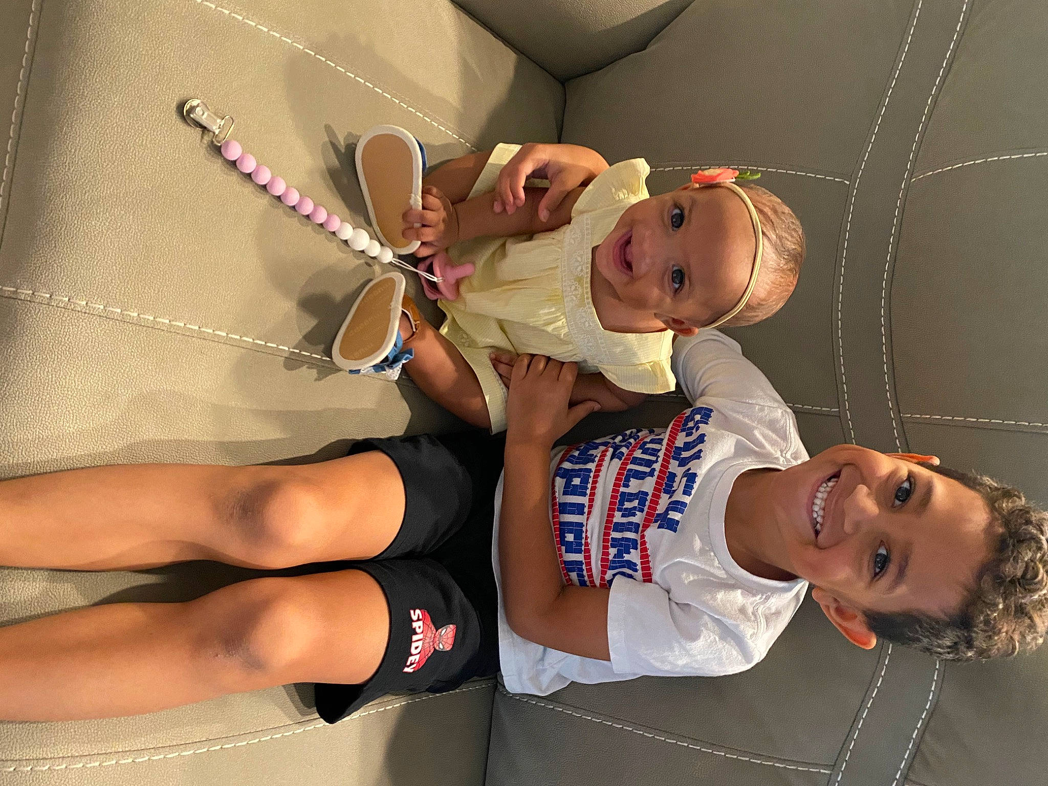 Everleigh Rose is registered to the contest to win money with this photo: arm, child, ear, elbow, headwear, human_body, joint, joy, leg, mouth, muscle, person, thigh