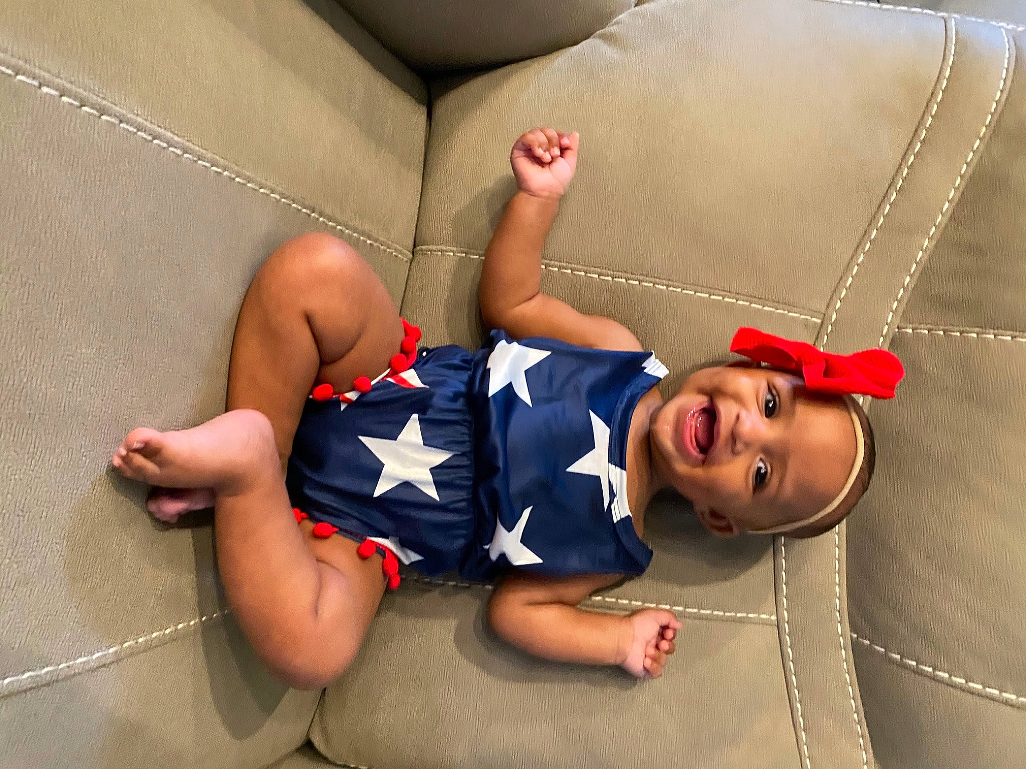 Everleigh Rose is registered to the contest to win money with this photo: arm, barefoot, child, finger, foot, joint, leg, muscle, person, thigh, toe
