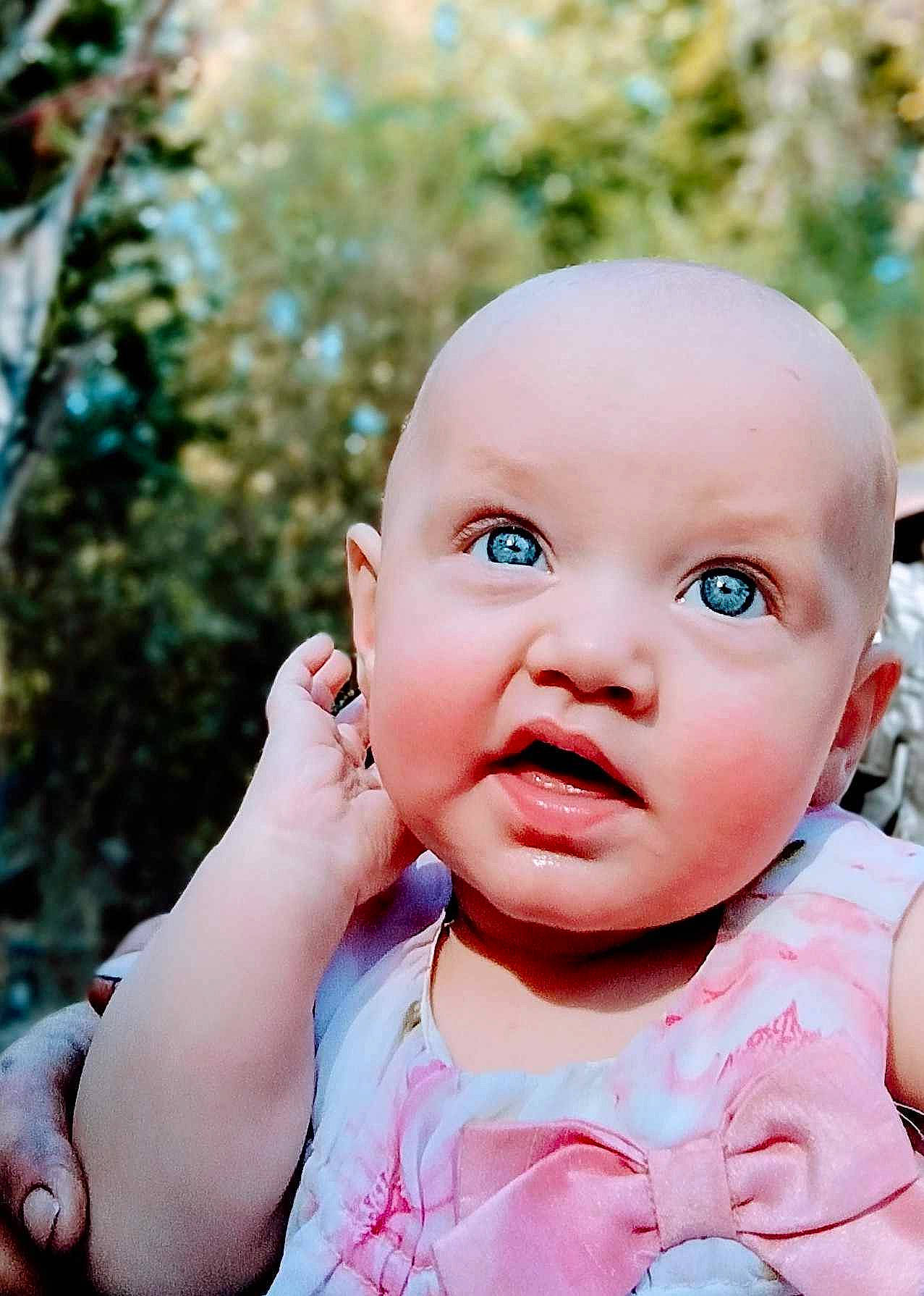 Hazzel joined the competition — help win amazing prizes! baby, baby_toddler_clothing, cheek, eyelash, finger, flash_photography, gesture, grass, hand, happy, iris, leisure, lip, nose, people_in_nature, person, pink, plant, skin, toddler