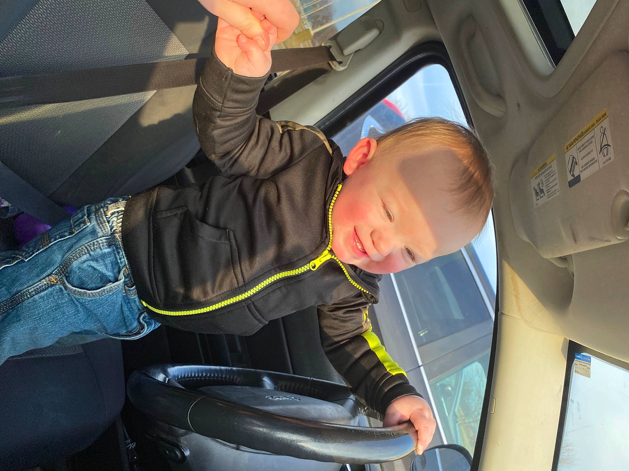 Elliott joined the competition — help win amazing prizes! aerospace_engineering, air_travel, airline, auto_part, automotive_design, automotive_exterior, automotive_tire, automotive_window_part, car_seat, car_seat_cover, child, mode_of_transport, motor_vehicle, person, service, steering_wheel, toddler, vehicle, vehicle_door, window