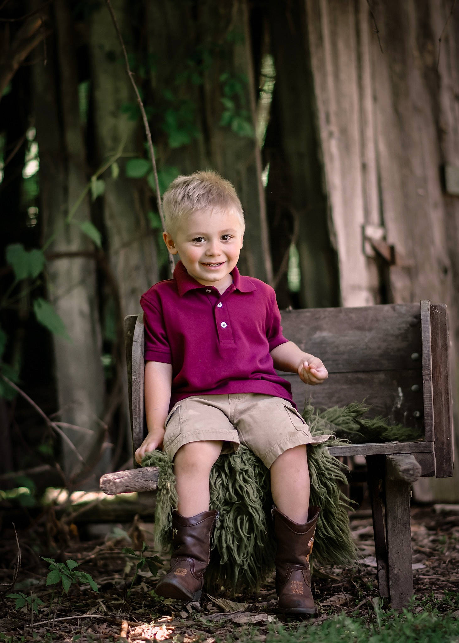 David joined the competition — help win amazing prizes! branch, eye, face, fawn, flash_photography, forest, grass, happy, human_body, joy, leaf, leg, people_in_nature, person, plant, smile, tints_and_shades, toddler, tree, trunk