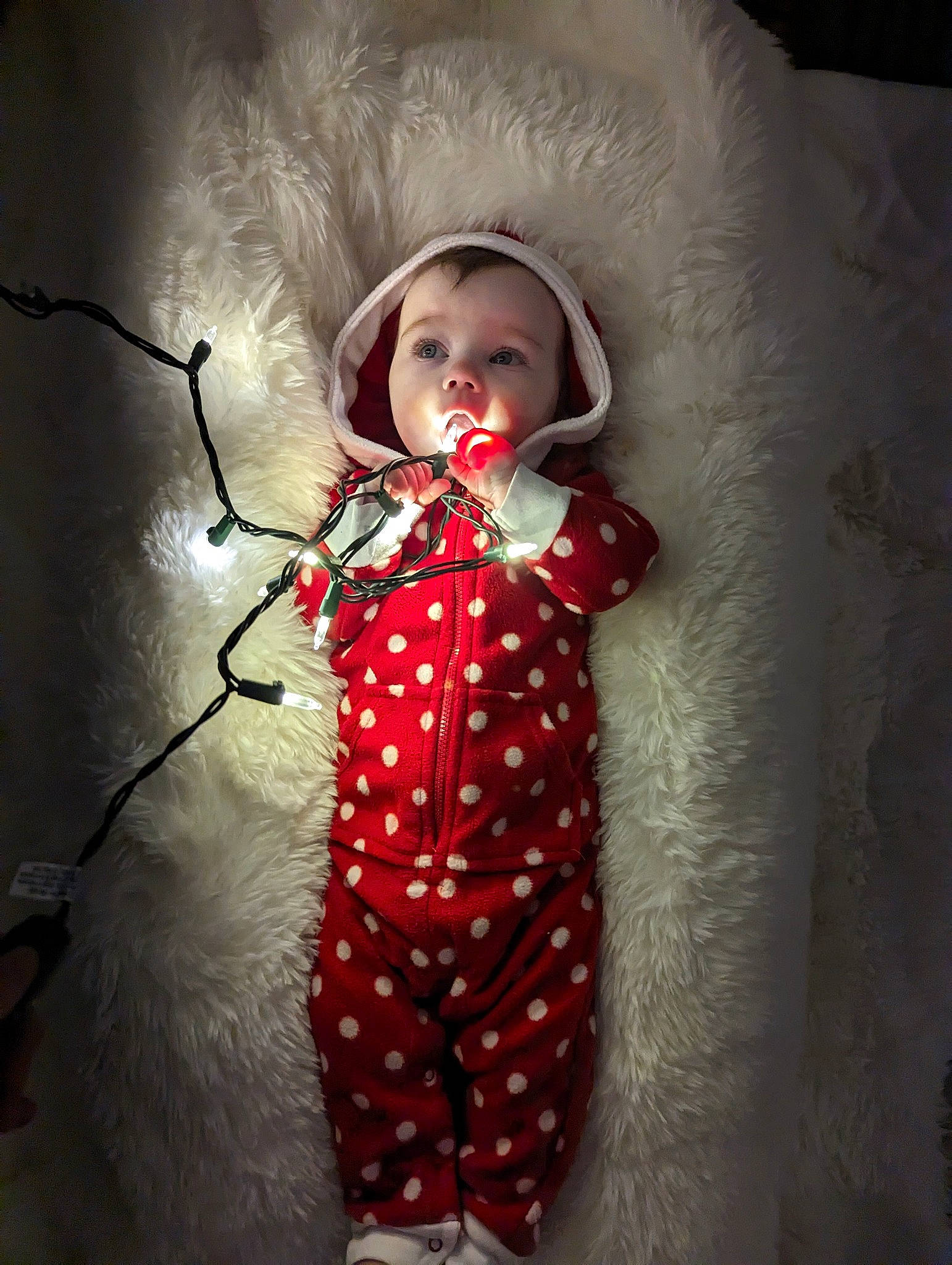 Magnolia is registered to the contest to win money with this photo: carmine, child, costume, darkness, day_dress, doll, fashion_design, flash_photography, formal_wear, head, lip, magenta, one_piece_garment, pattern, person, portrait_photography, room, sleeve, toddler, toy