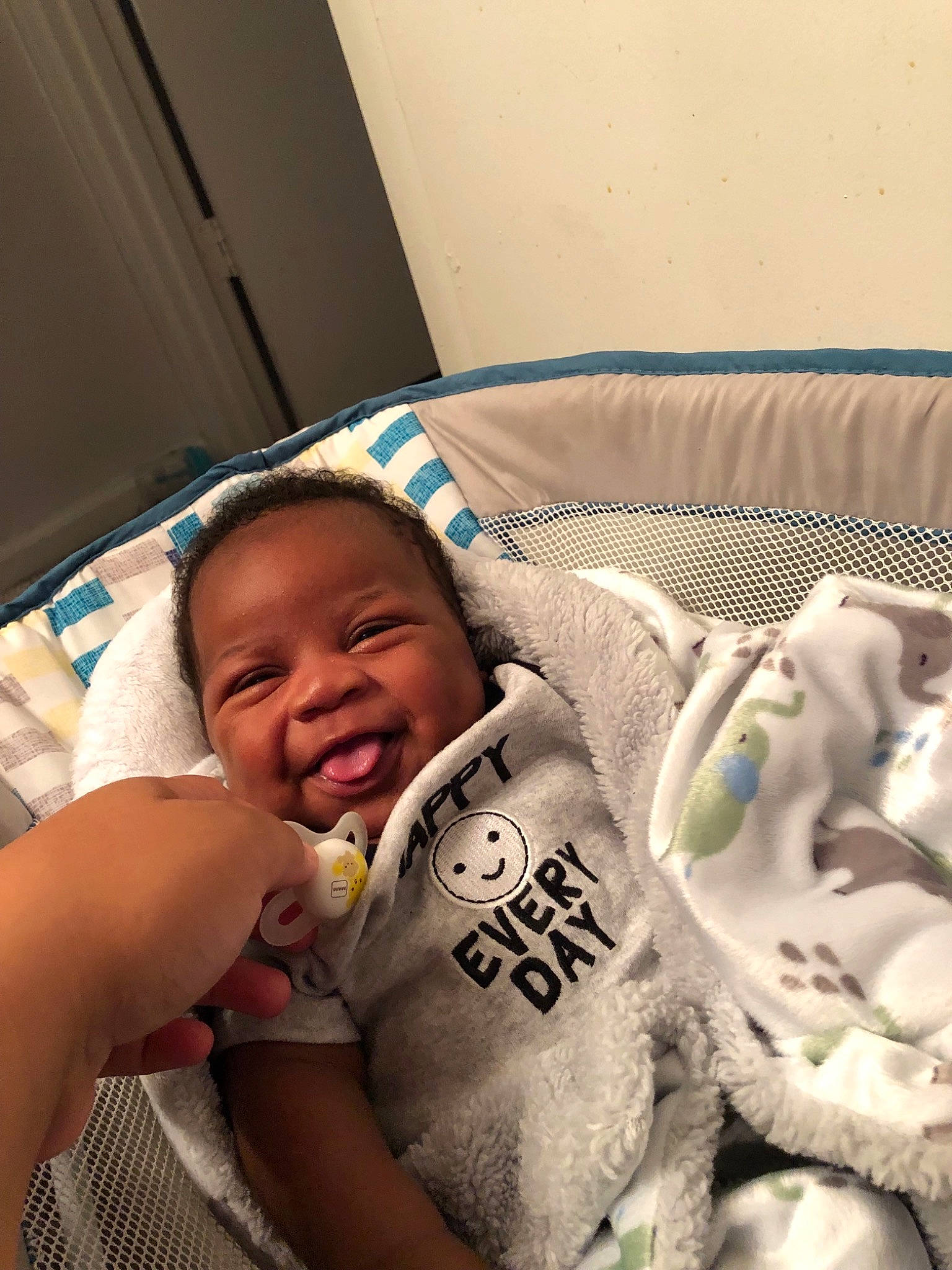 Duke is registered to the contest to win money with this photo: baby, baby_products, bedtime, birth, child, comfort, infant_bed, nap, person, product, sleep, smile, toddler