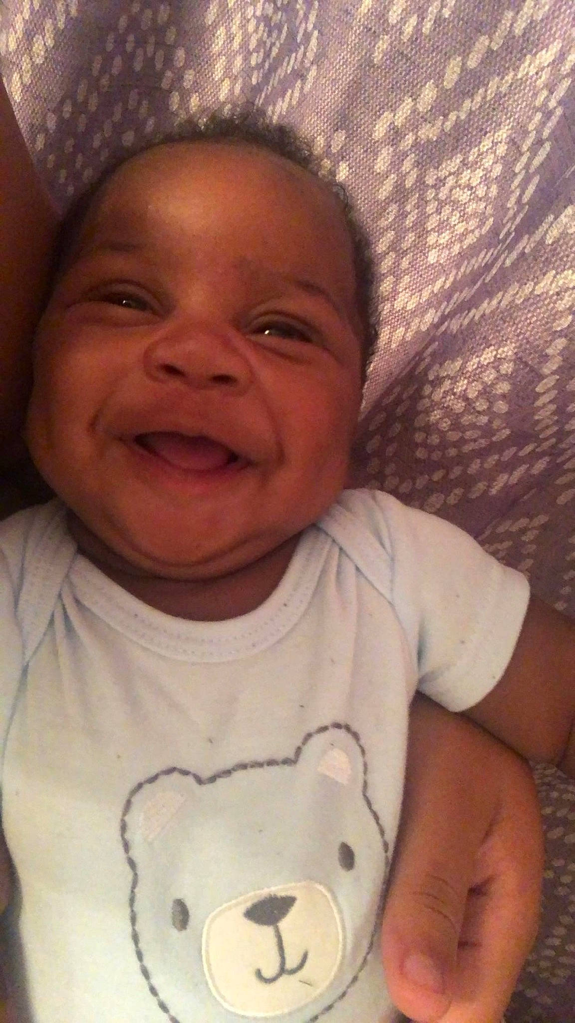 Duke joined the competition — help win amazing prizes! baby, baby_laughing, baby_making_funny_faces, cheek, child, chin, face, facial_expression, forehead, happy, head, laugh, lip, mouth, nose, person, skin, smile, toddler