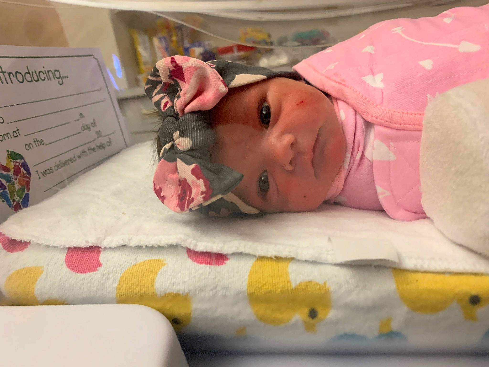 Brynlee joined the competition — help win amazing prizes! baby, baby_products, baby_safety, baby_toddler_clothing, bed, bed_sheet, bedding, bedtime, blanket, child, childbirth, comfort, event, hat, headwear, linens, nap, person, room, sleep