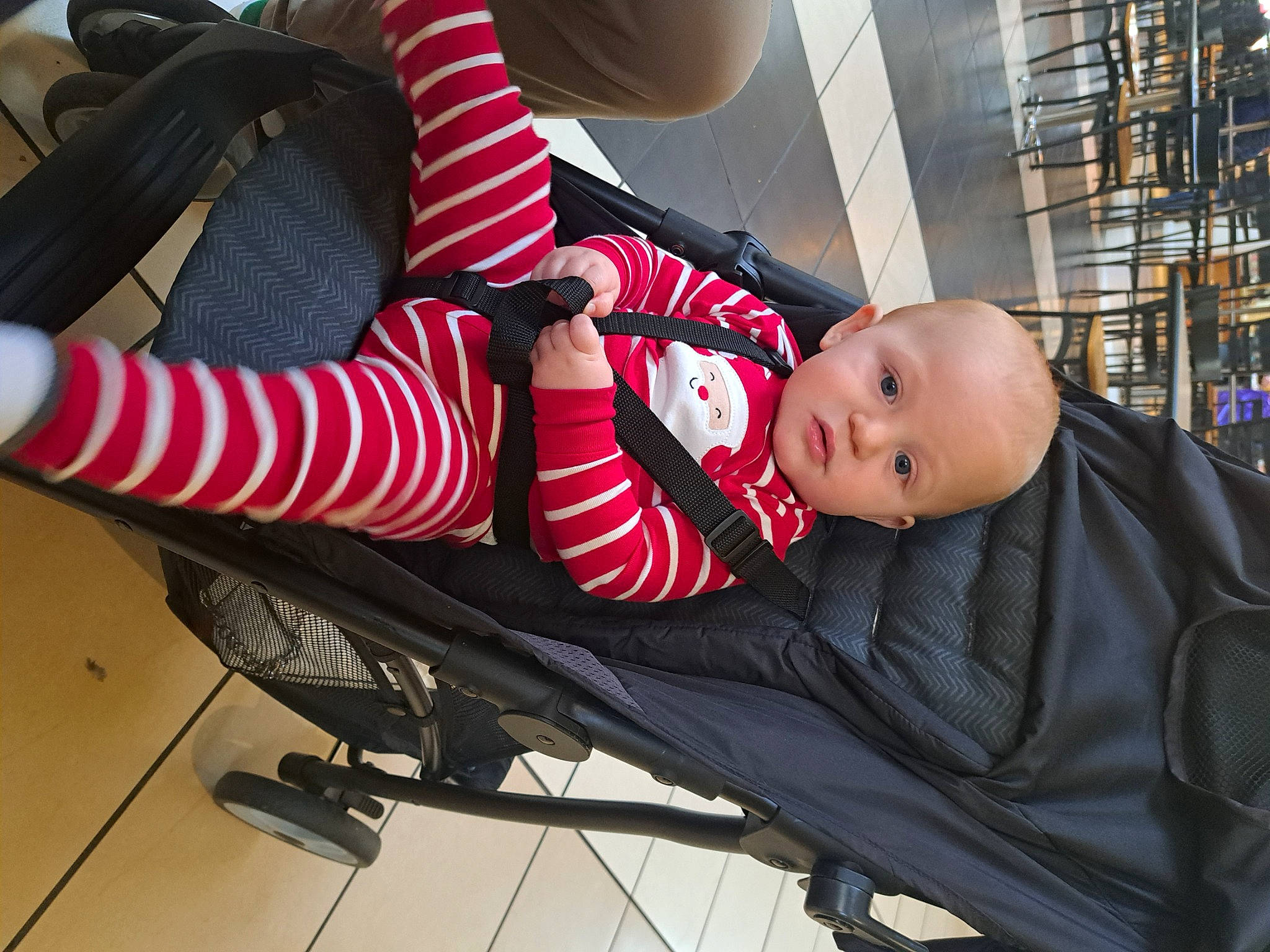 Liam joined the competition — help win amazing prizes! baby, baby_carriage, baby_products, baby_safety, baby_toddler_clothing, bag, carmine, child, comfort, fun, human_leg, knee, lap, leisure, pattern, person, room, sitting, thigh, toddler