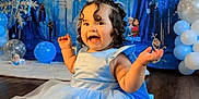 Ashley joined the competition — help win amazing prizes! balloons, birthday, blue_dress, castle_backdrop, celebration, child, curly_hair, decoration, disney, dress, floor, frozen_theme, happy, indoor, party, person, princess_dress, smiling, snowflake, toddler