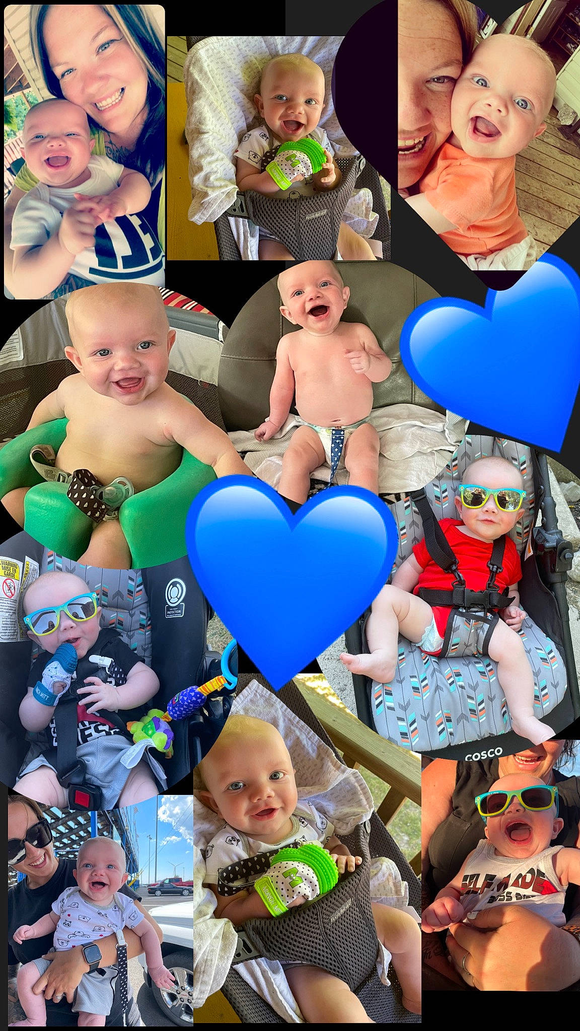 Garrett is registered to the contest to win money with this photo: azure, baby, baby_toddler_clothing, blue, clothing, face, facial_expression, fun, hairstyle, happy, head, human, joy, organ, people, person, photograph, pink, product, skin