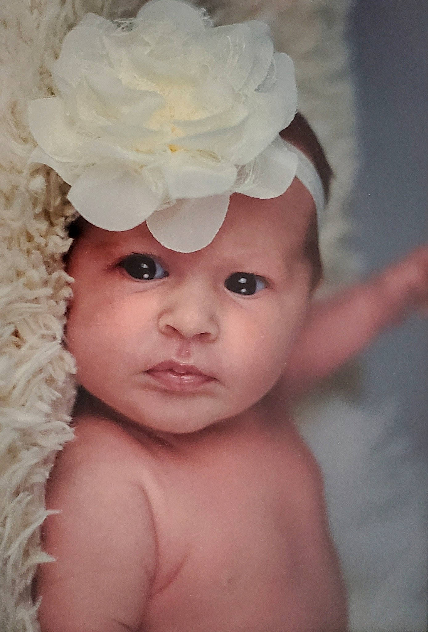 Maddie participe au concours pour gagner de l'argent avec cette photo : baby_toddler_clothing, cheek, chin, eye, eyebrow, eyelash, face, flash_photography, hair, hairstyle, head, headgear, headpiece, headwear, helmet, iris, lip, person, petal, pink